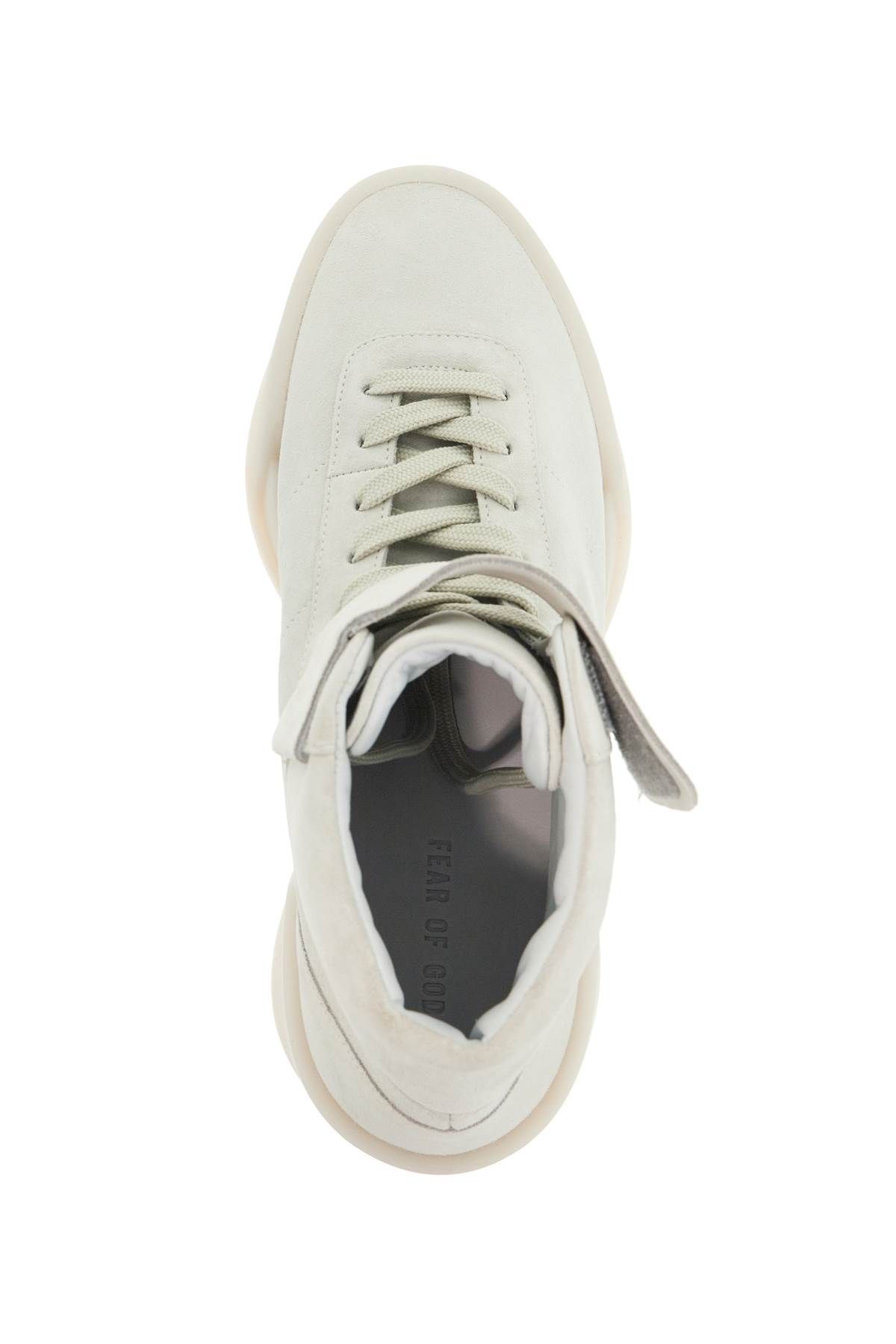 Shop Fear Of God High Aerobic Sneakers In Neutro