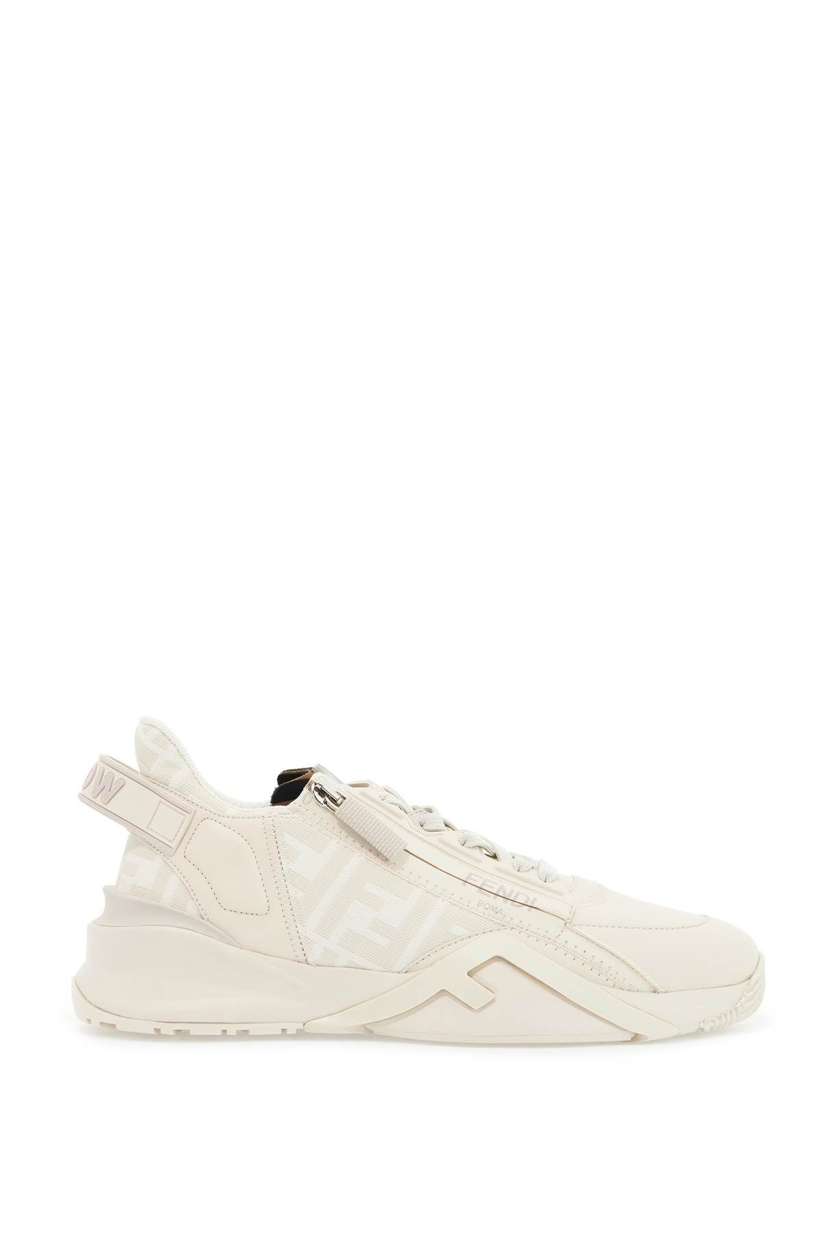 Shop Fendi Flow Sneakers In White