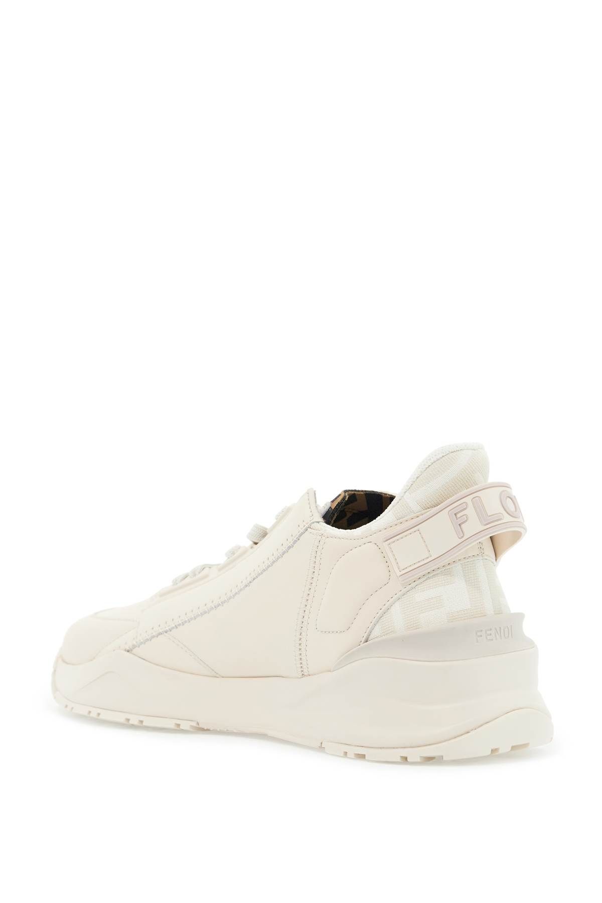 Shop Fendi Flow Sneakers In White