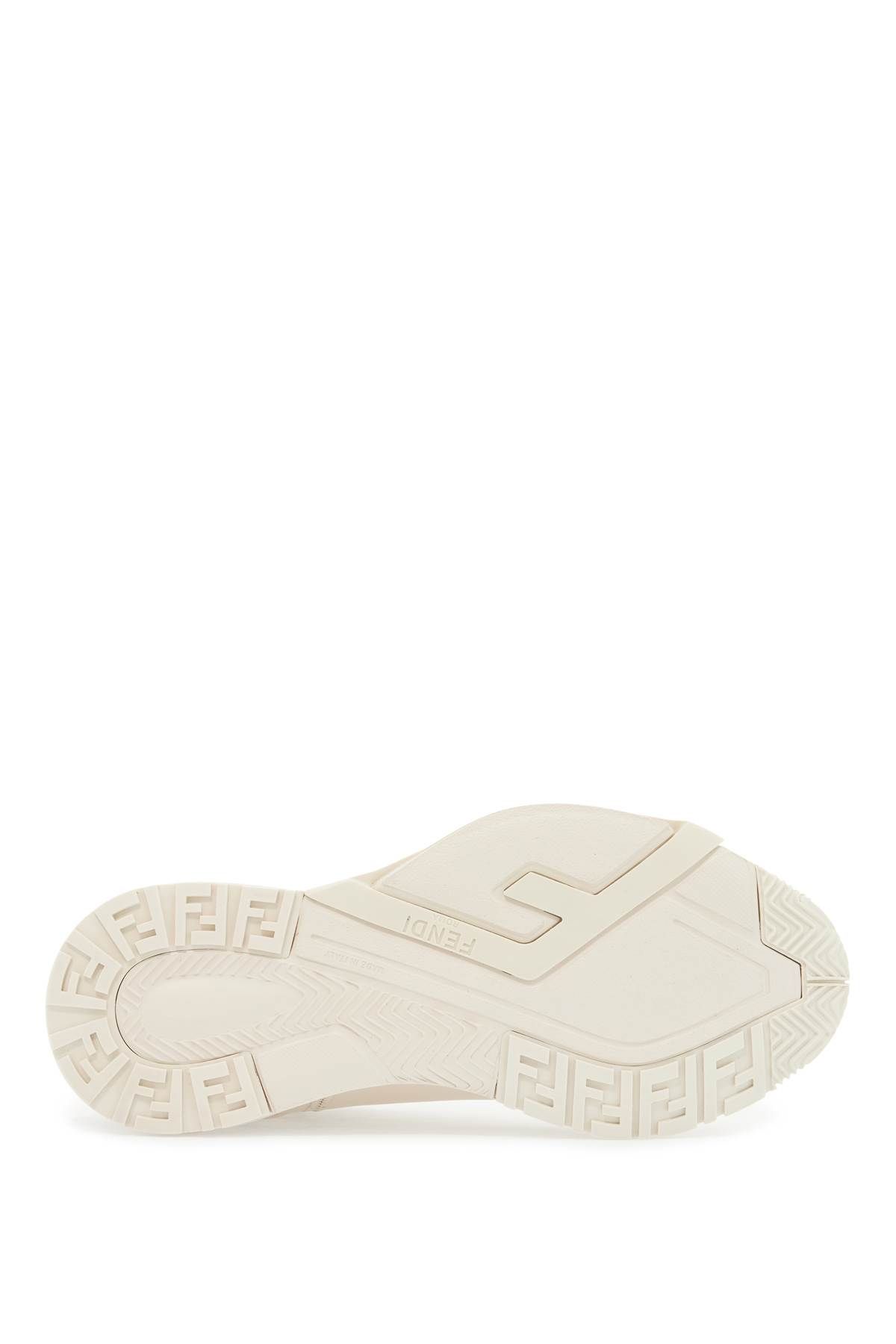 Shop Fendi Flow Sneakers In White