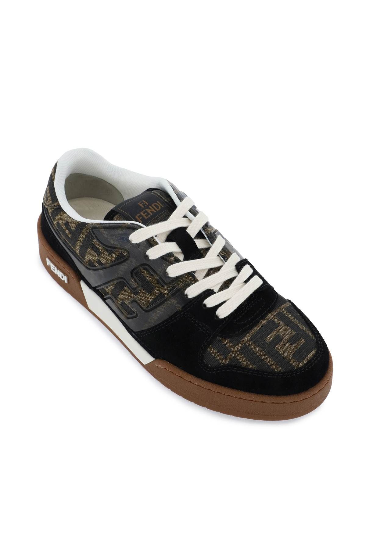 Shop Fendi 'match' Sneakers In Brown,black