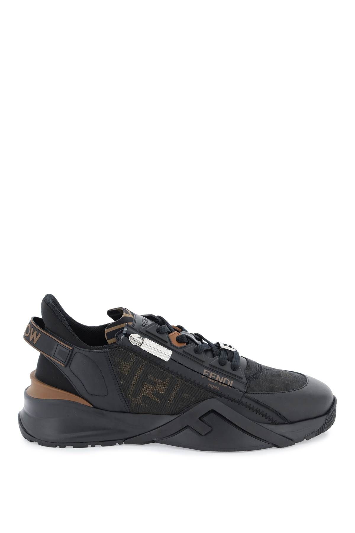 Shop Fendi Flow Sneakers In Black