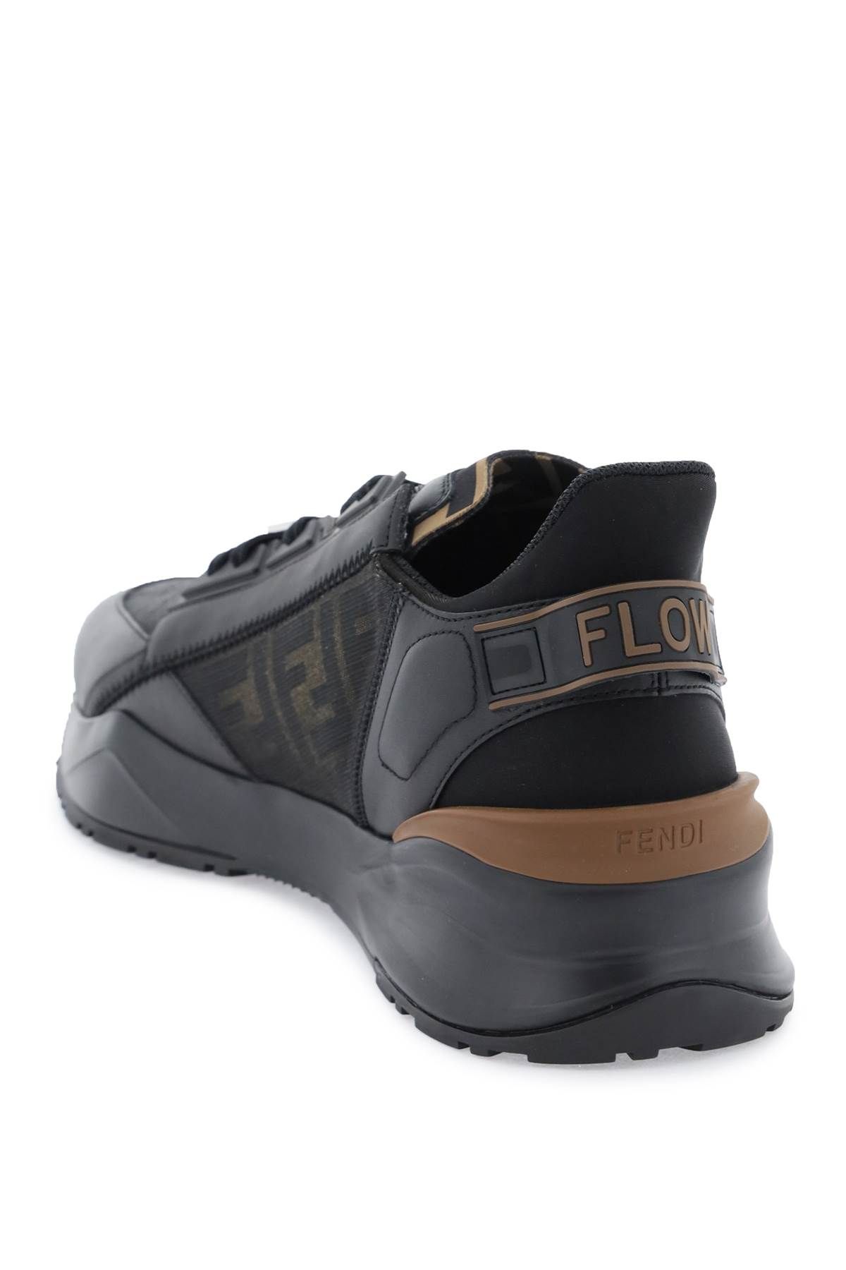 Shop Fendi Flow Sneakers In Black