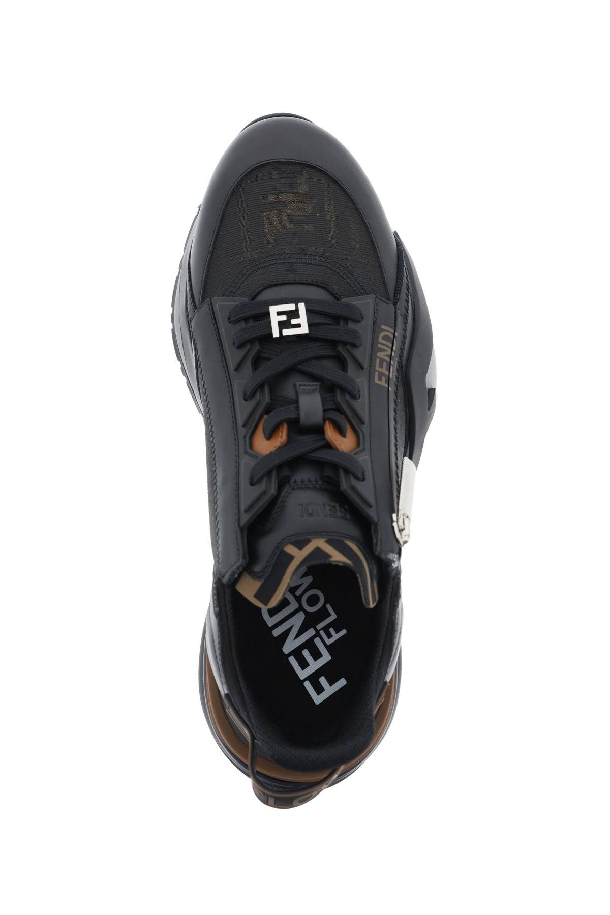 Shop Fendi Flow Sneakers In Black