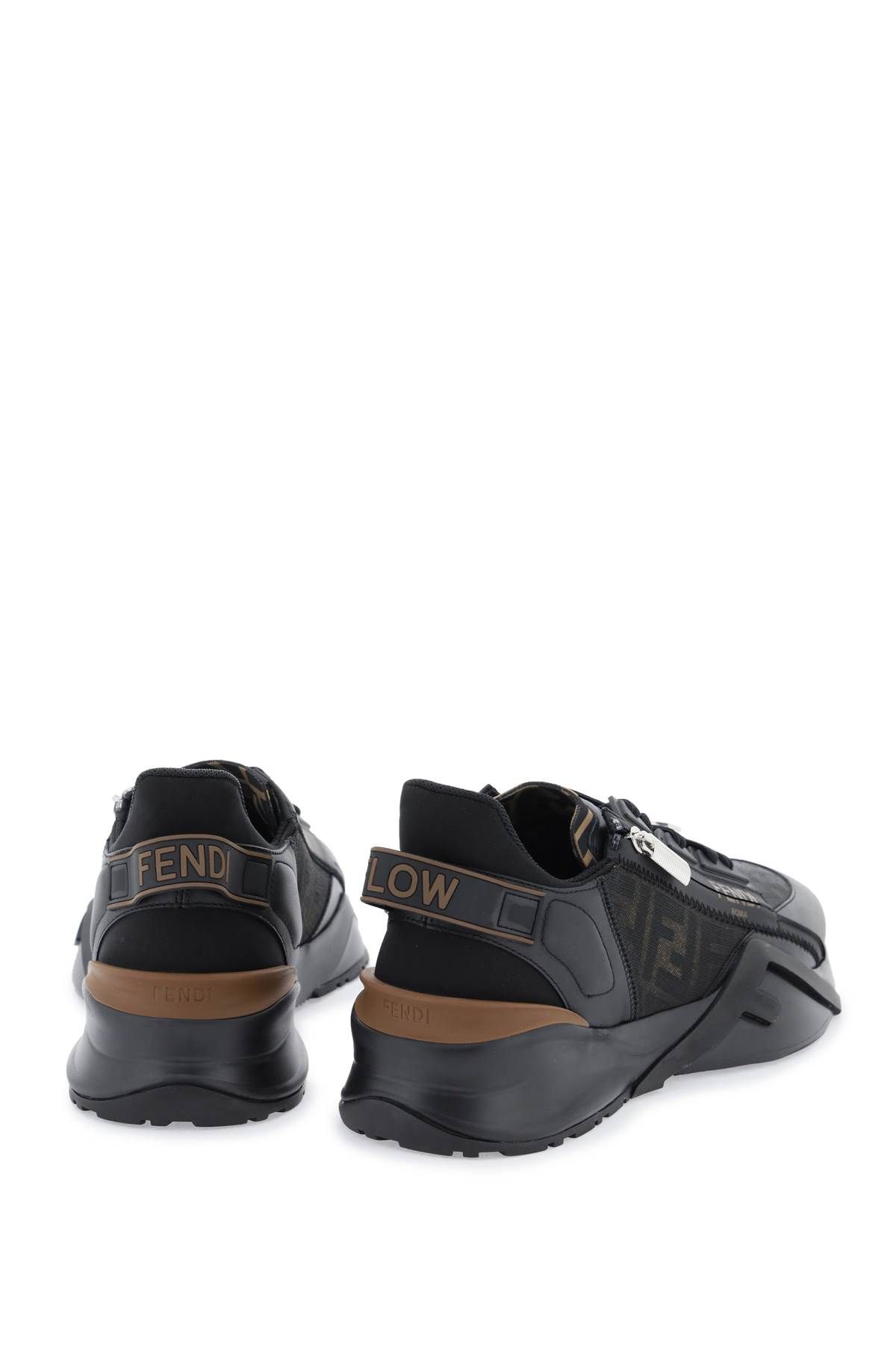 Shop Fendi Flow Sneakers In Black