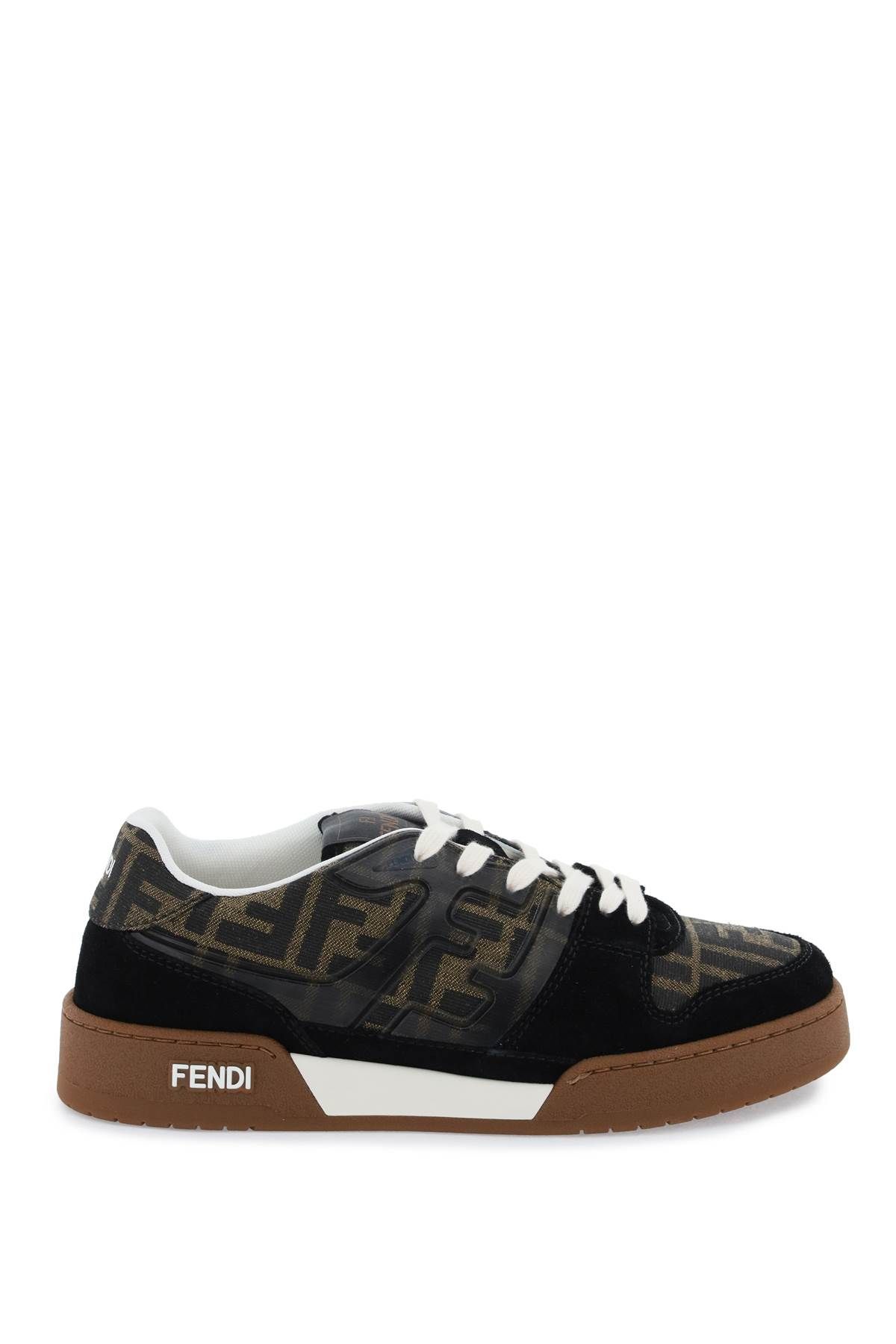 Shop Fendi 'match' Sneakers In Brown