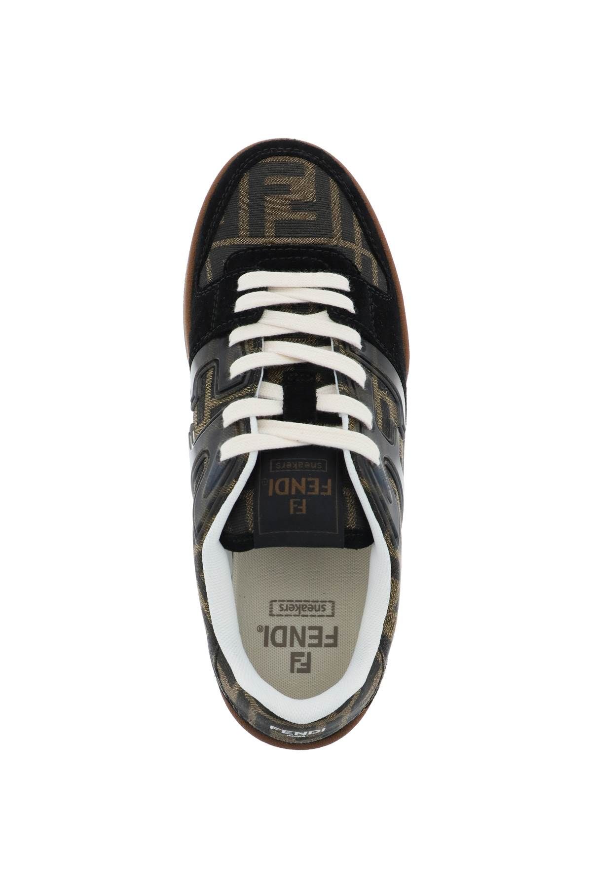 Shop Fendi 'match' Sneakers In Brown