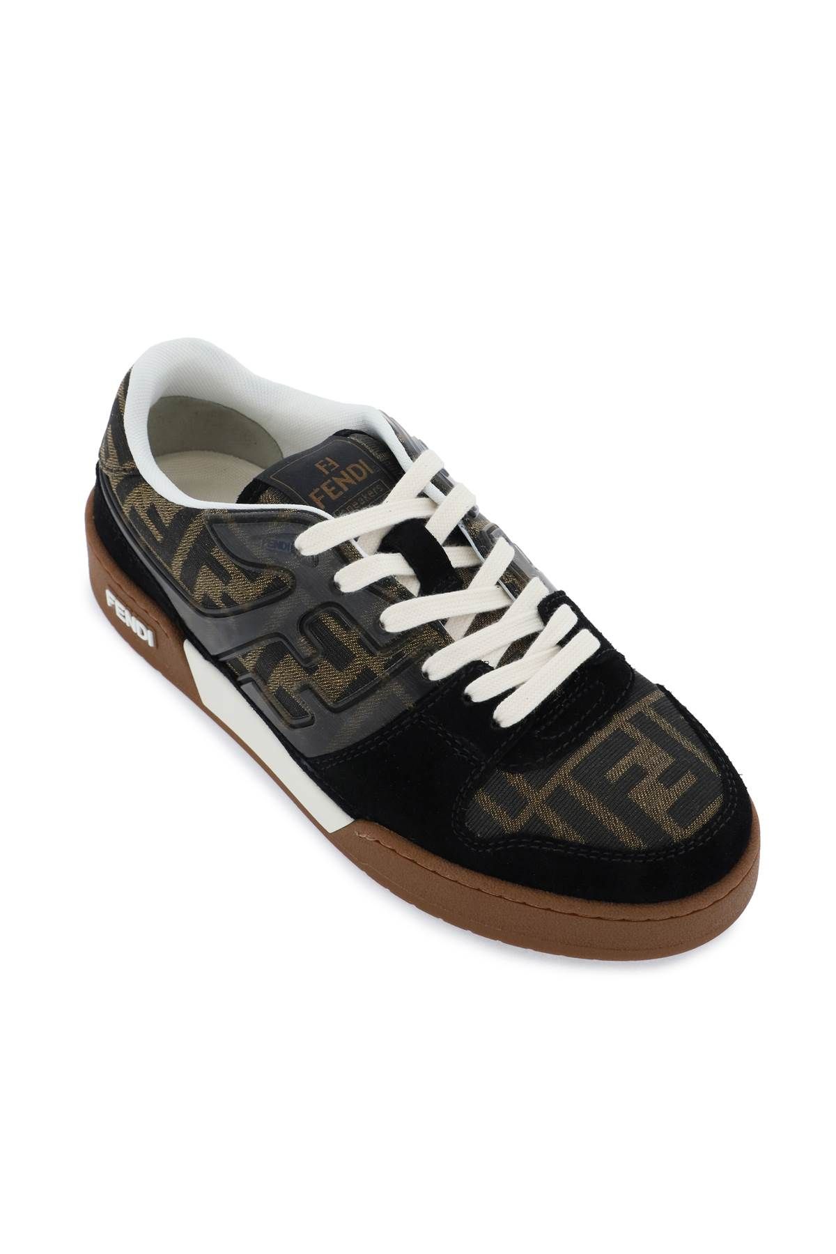 Shop Fendi 'match' Sneakers In Brown