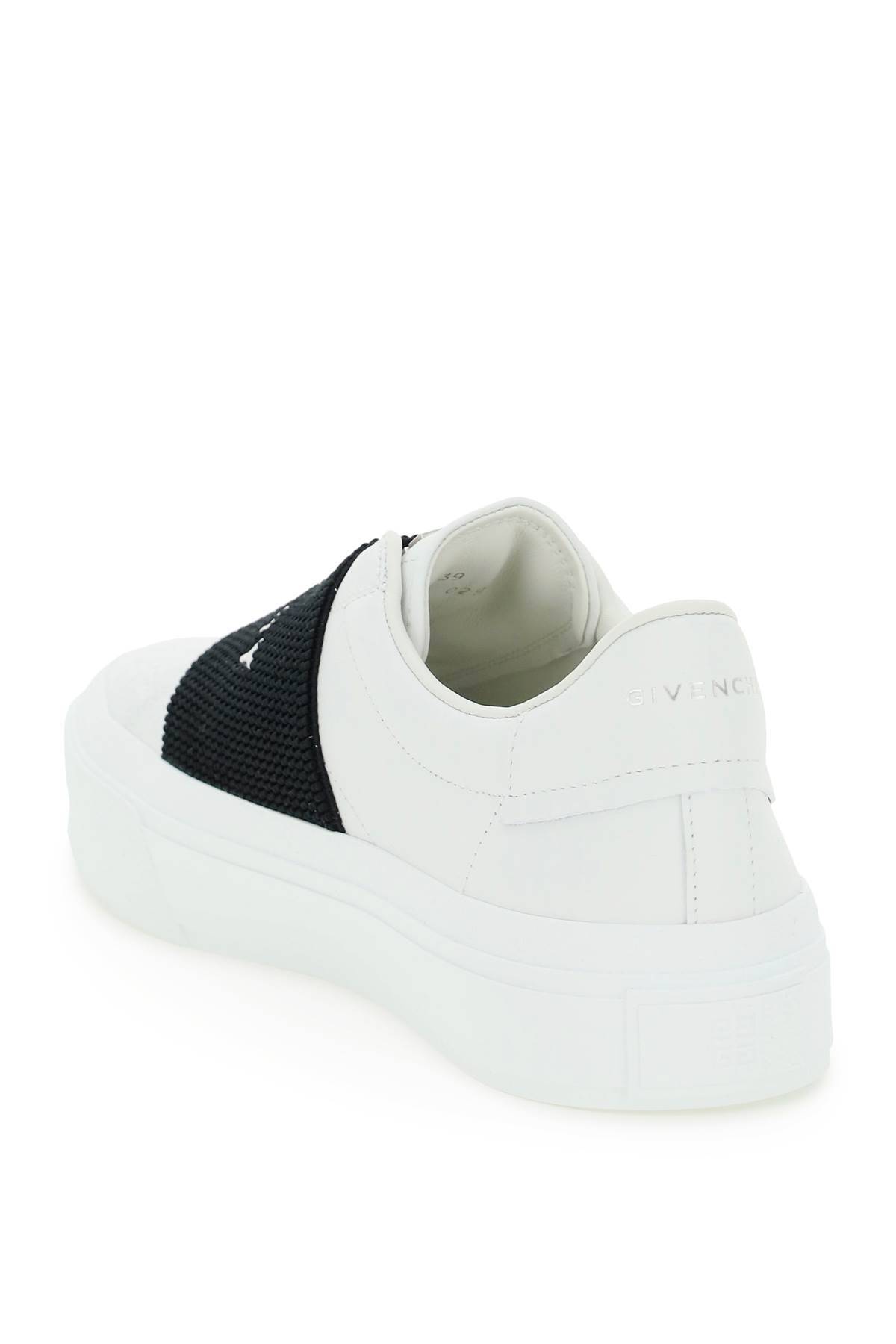 Shop Givenchy City Sport Sneakers In White,black