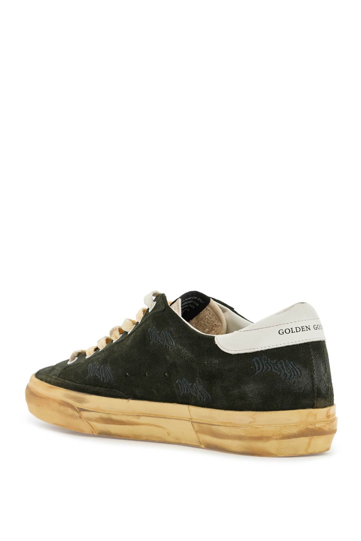 Shop Golden Goose High Foxing Vce Sole Super Star Sne In Green