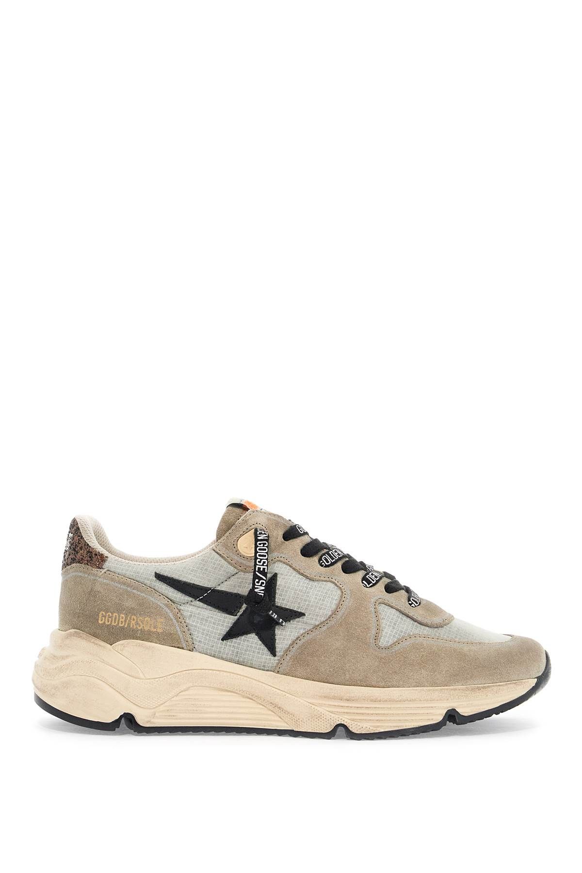 Shop Golden Goose Nylon And Suede Running Sneakers With Durable Sole In Grey