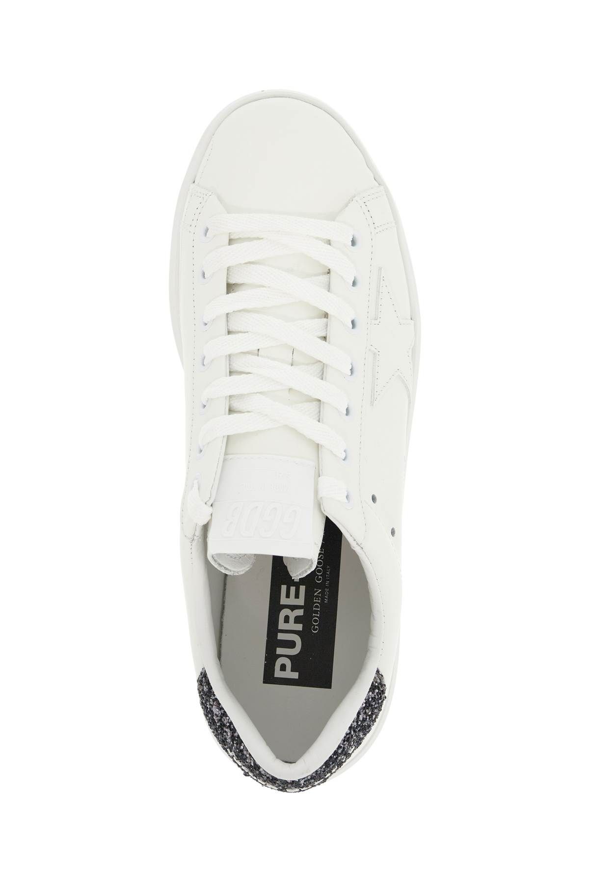 Shop Golden Goose Pure-star Sneakers In White