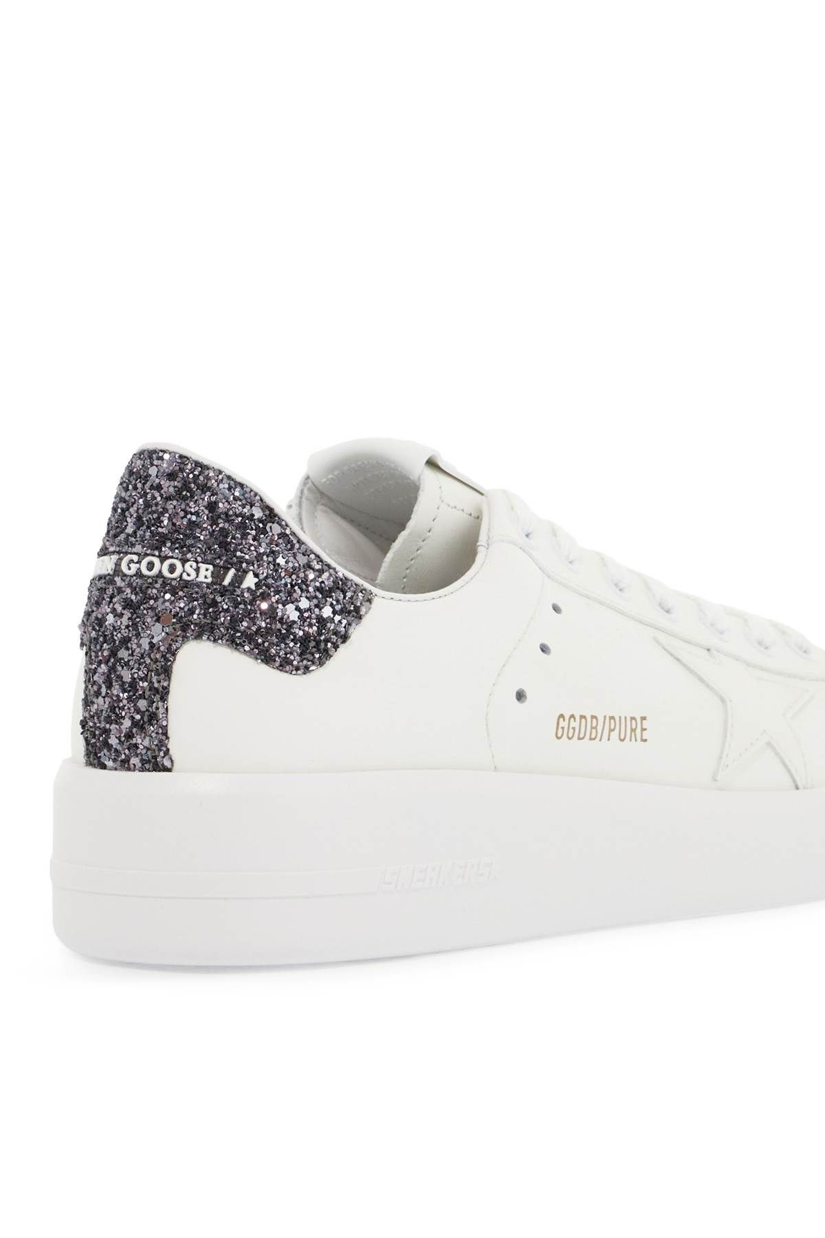 Shop Golden Goose Pure-star Sneakers In White