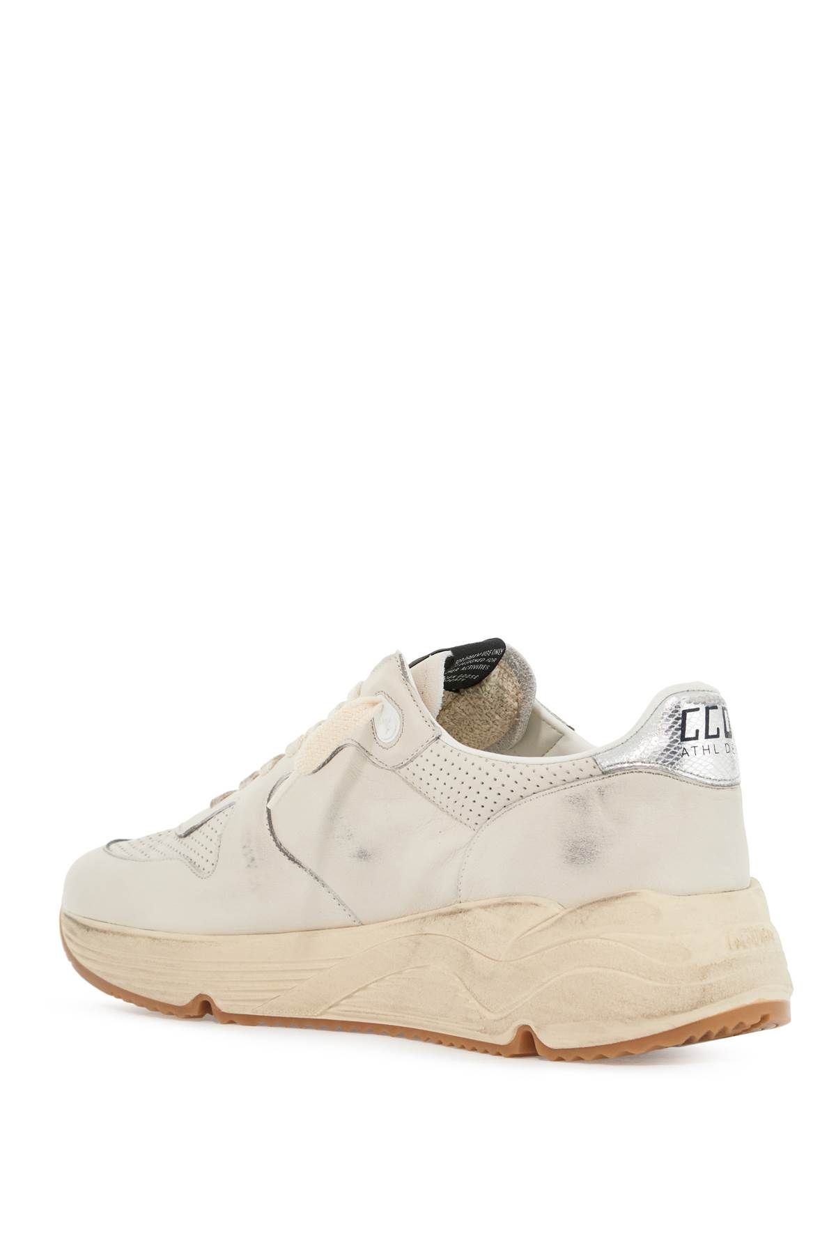 Shop Golden Goose Leather Sole Running Sneakers With In Neutro