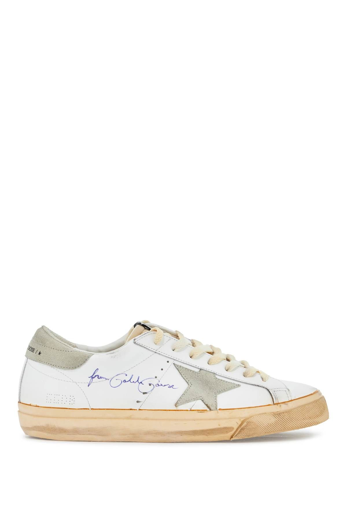 Shop Golden Goose High Foxing Vce Sole Super Star Sne In White