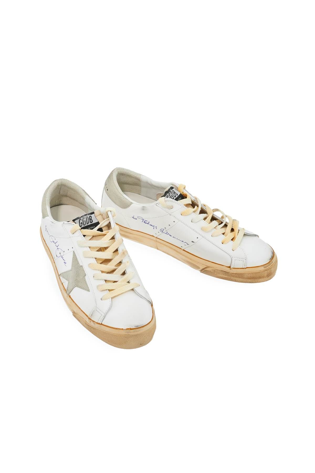 Shop Golden Goose High Foxing Vce Sole Super Star Sne In White