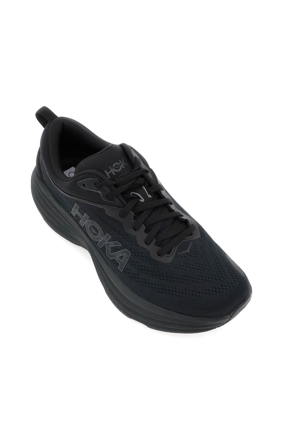 Shop Hoka Bondi 8 Sneakers In Black