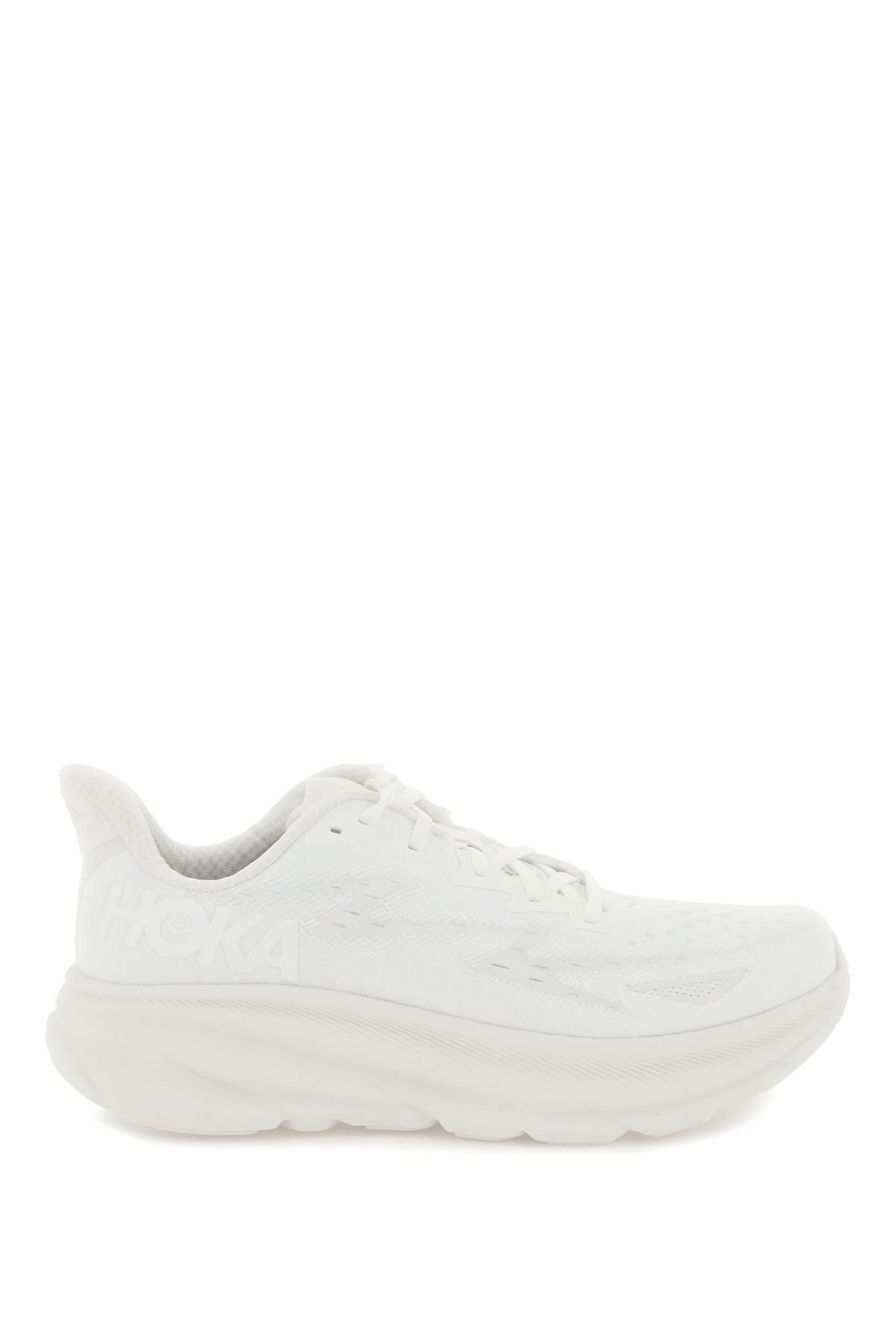 Shop Hoka Clifton 9 Sneakers In White