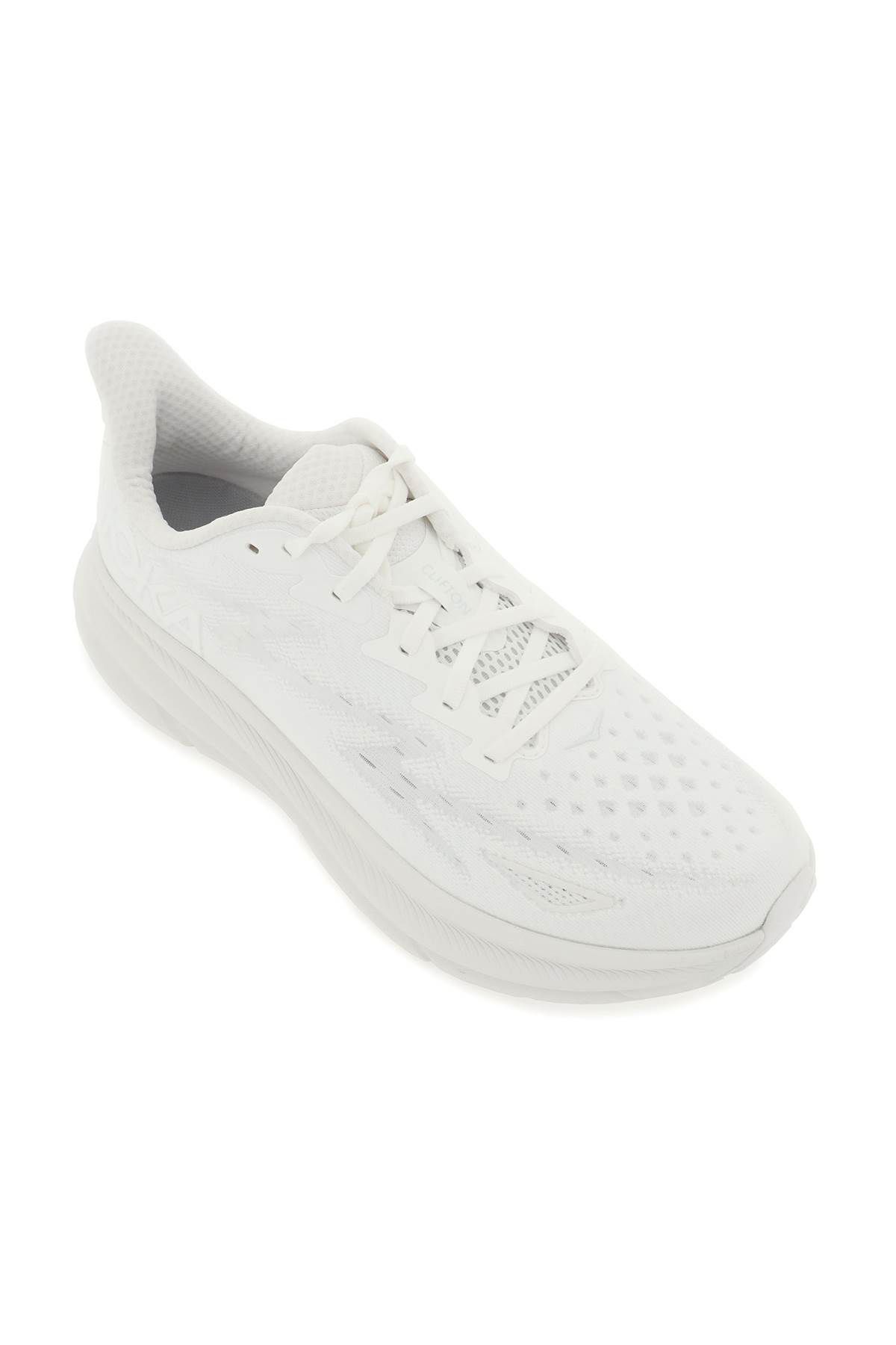 Shop Hoka Clifton 9 Sneakers In White