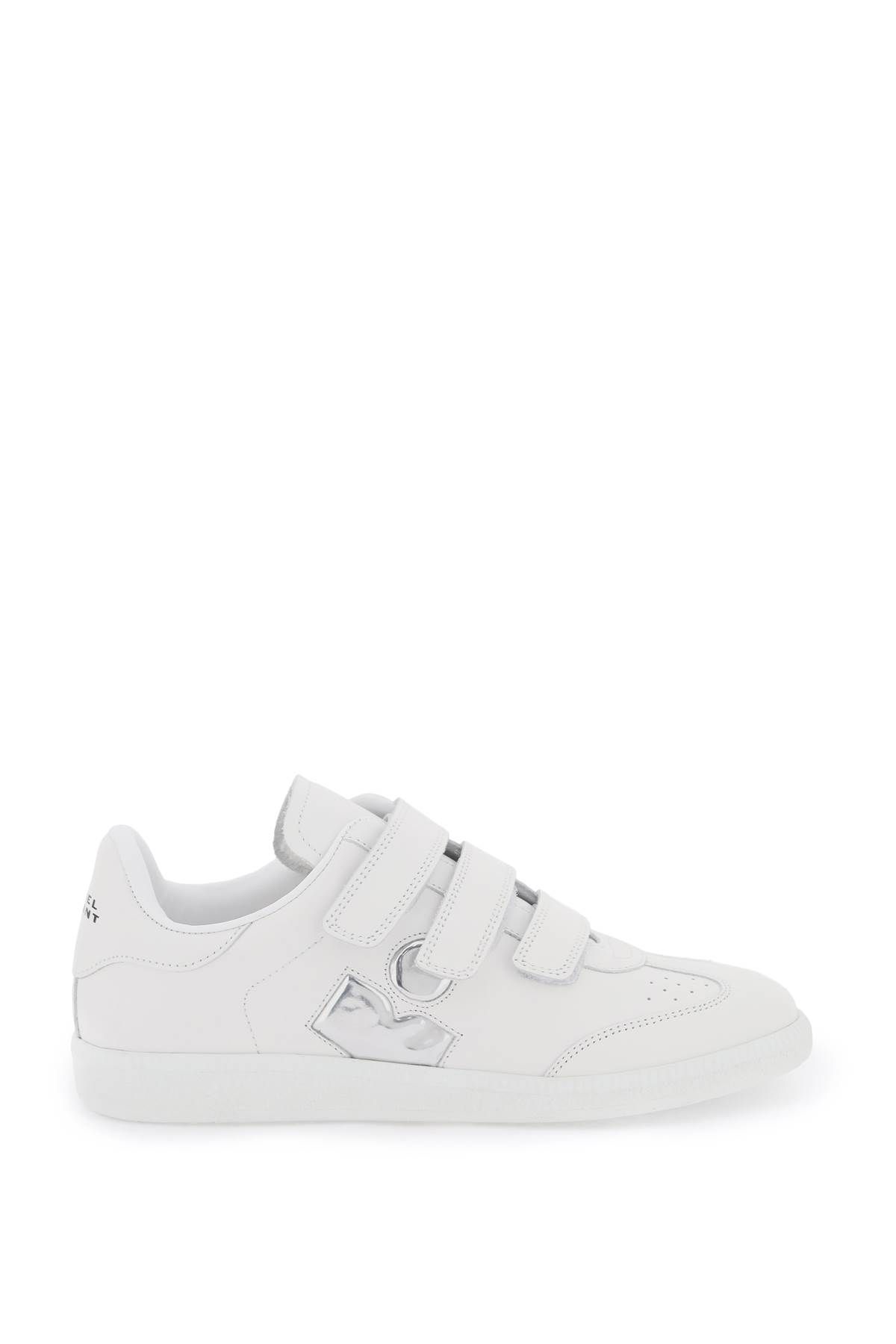 Shop Marant Etoile Beth Leather Sneakers In White