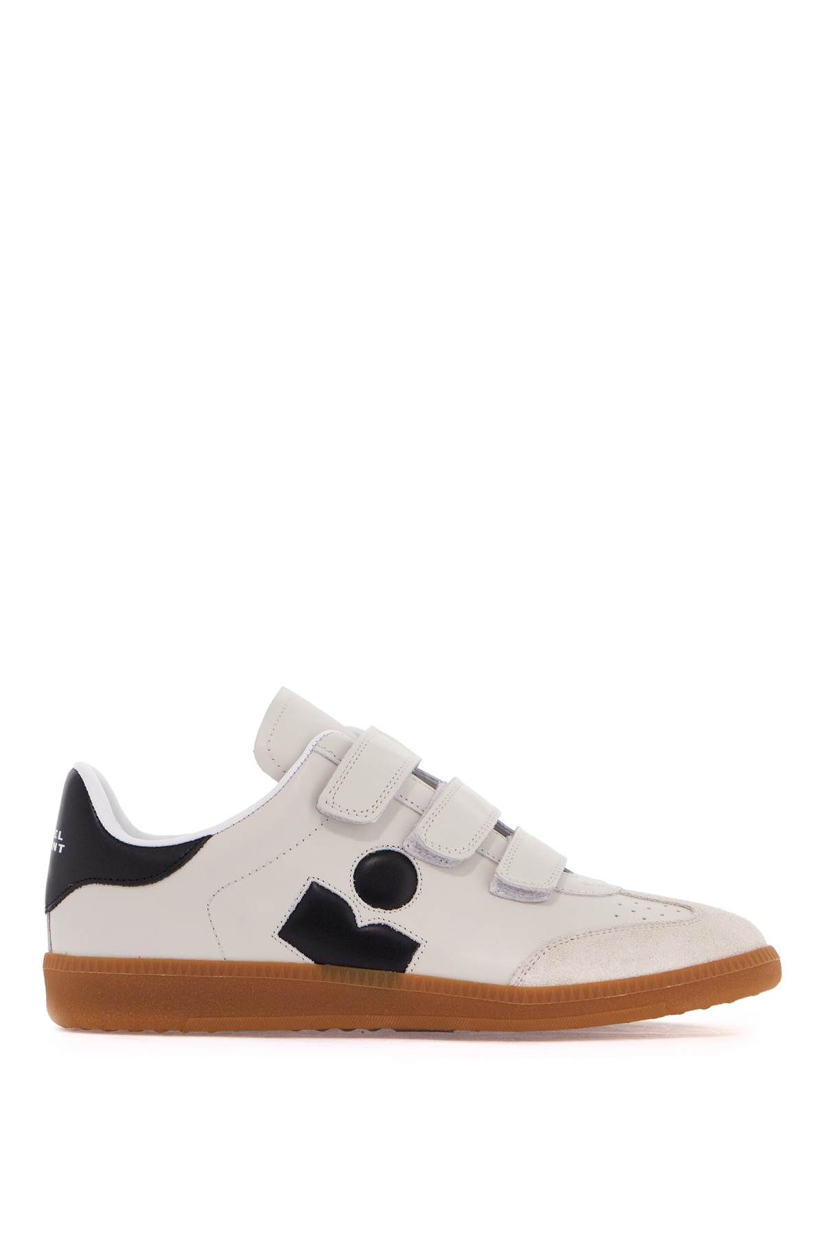 Shop Isabel Marant Beth Leather Sneakers In Neutro