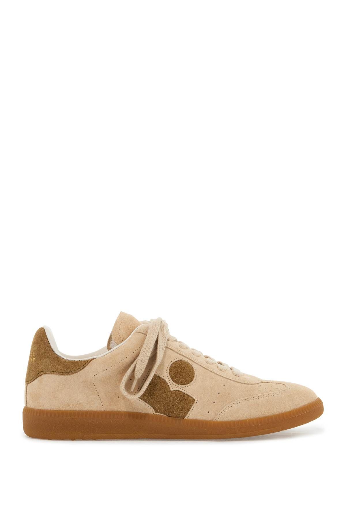 Shop Isabel Marant Bryce Suede Leather Sneakers In In Beige