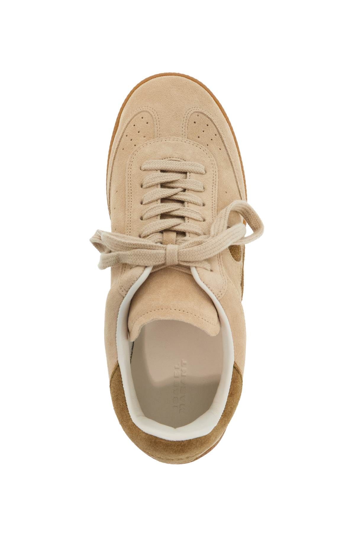 Shop Isabel Marant Bryce Suede Leather Sneakers In In Beige