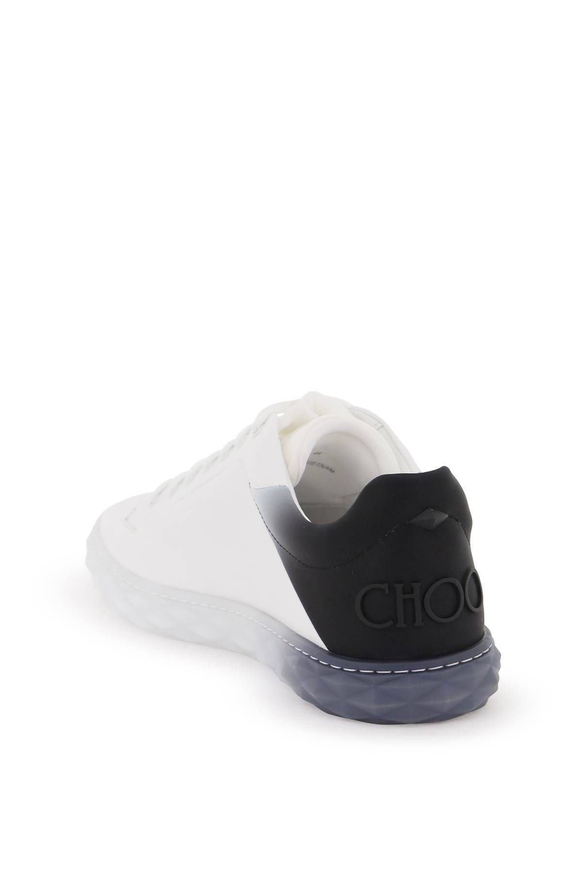 Shop Jimmy Choo Diamond Light/m Ii Sneakers In White,blue,black