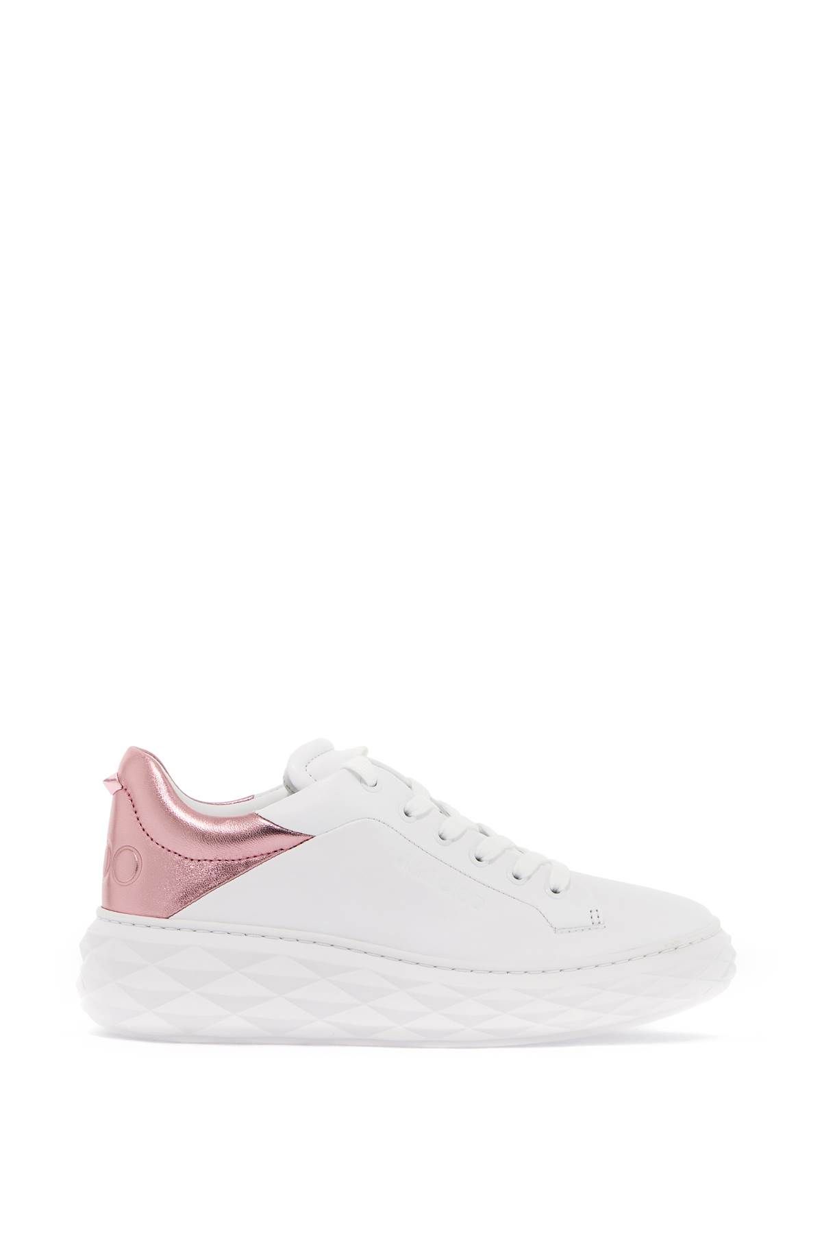 Shop Jimmy Choo Diamond Maxi/f Ii Sneakers In White