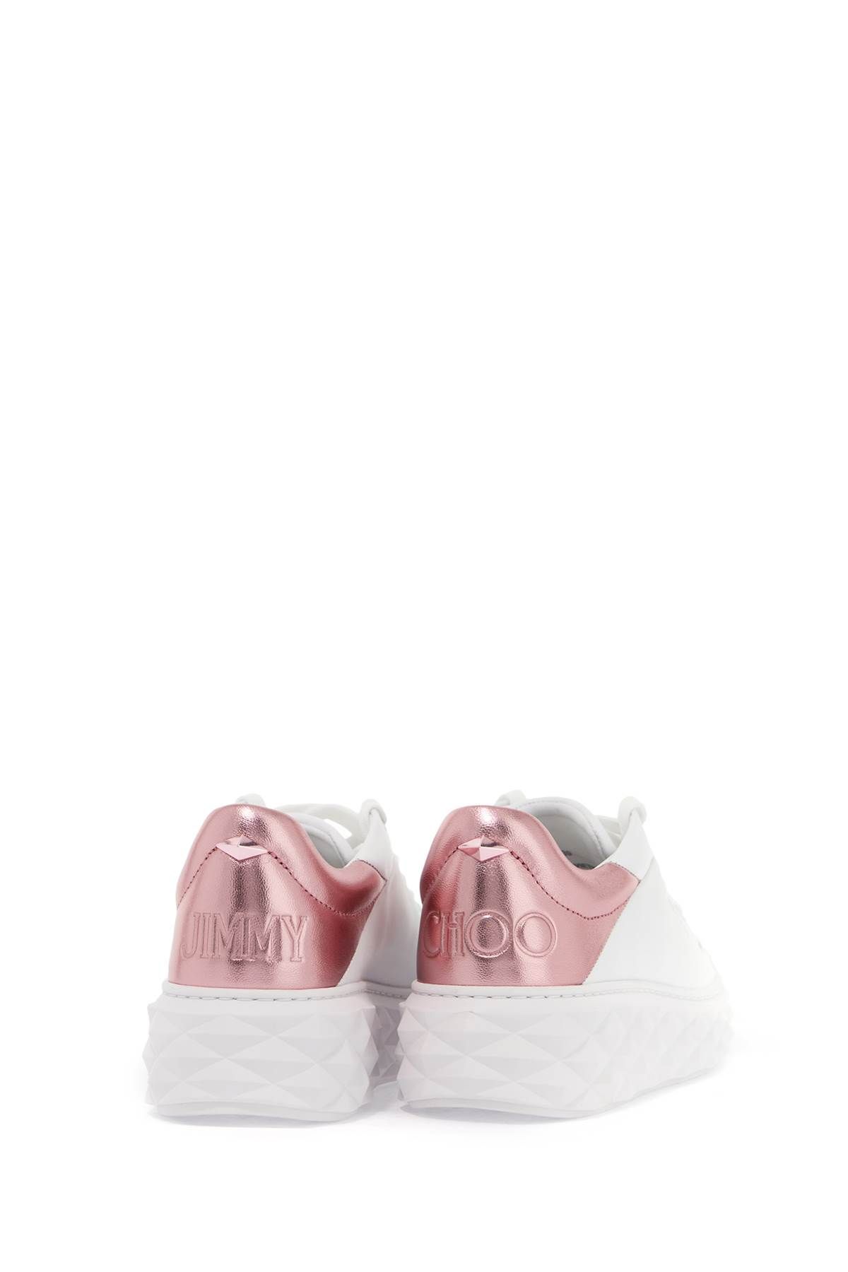 Shop Jimmy Choo Diamond Maxi/f Ii Sneakers In White