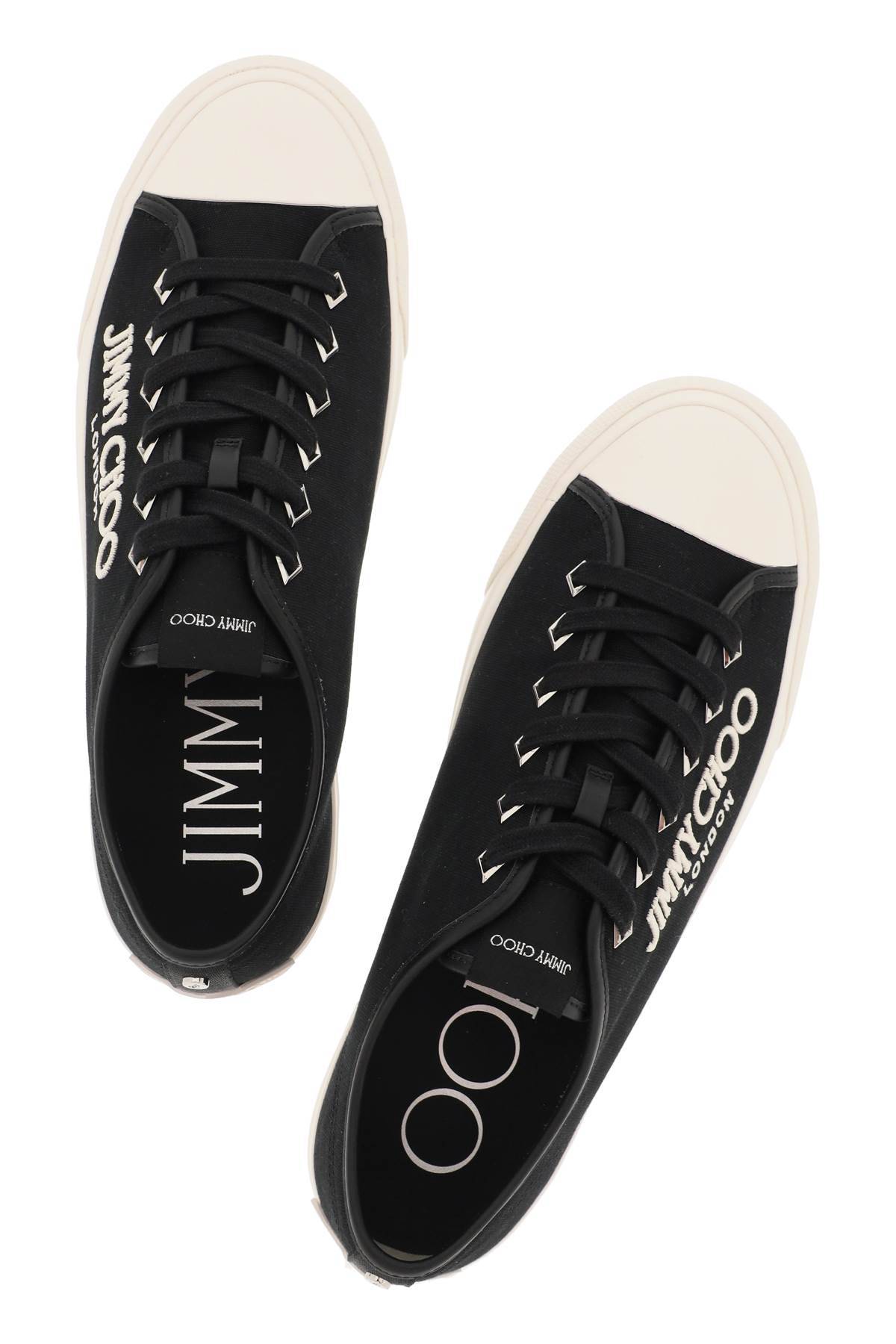 Shop Jimmy Choo Palma Maxi Sneakers In Black