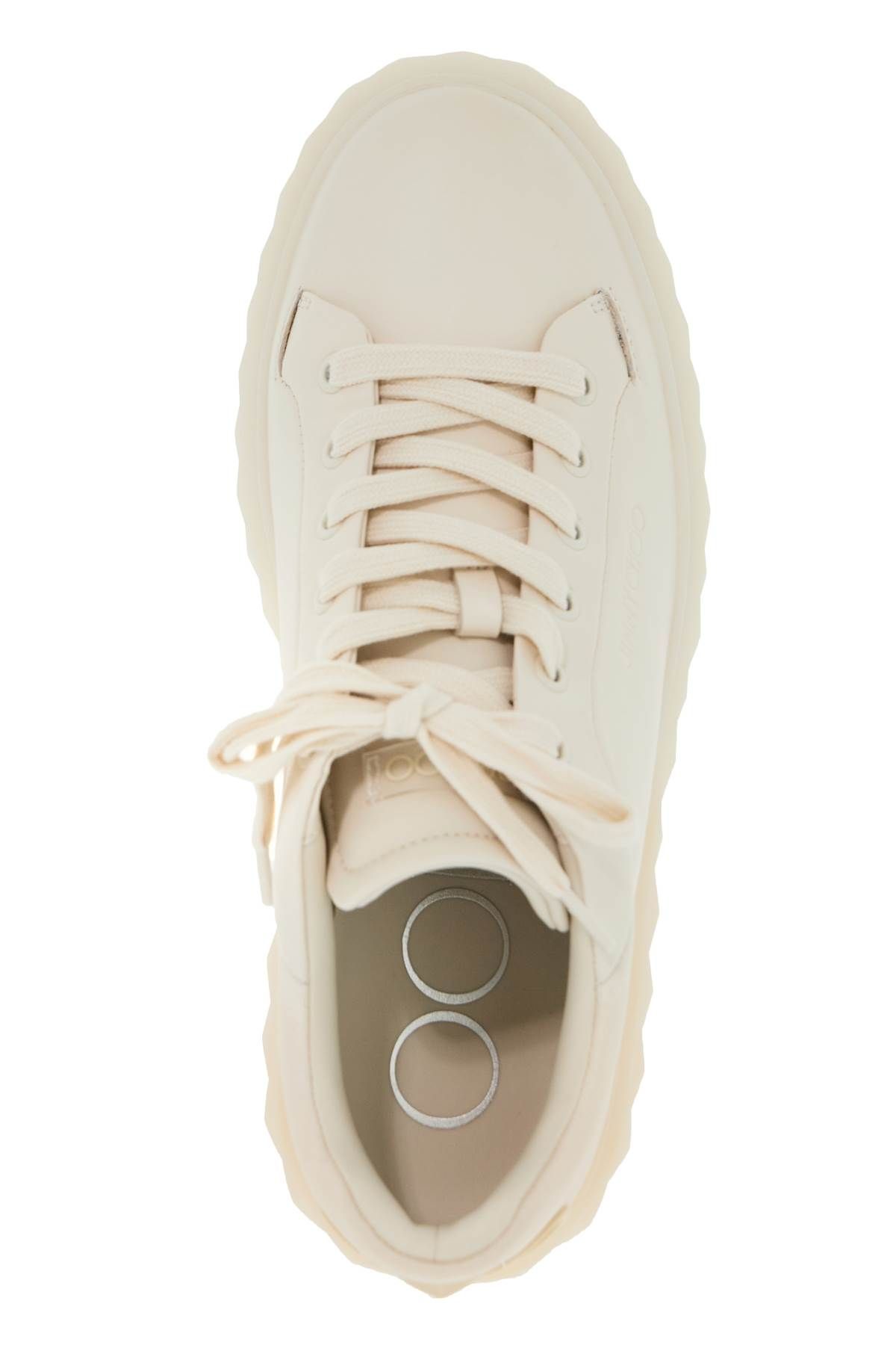 Shop Jimmy Choo Diamond Maxi/f Ii Sneakers In Neutro