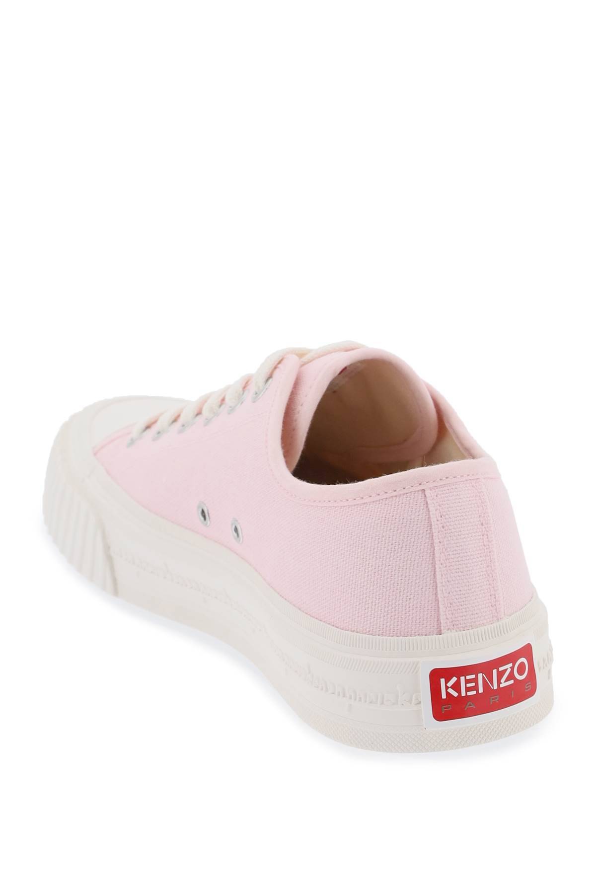 Shop Kenzo Canvas School Sneakers In Pink