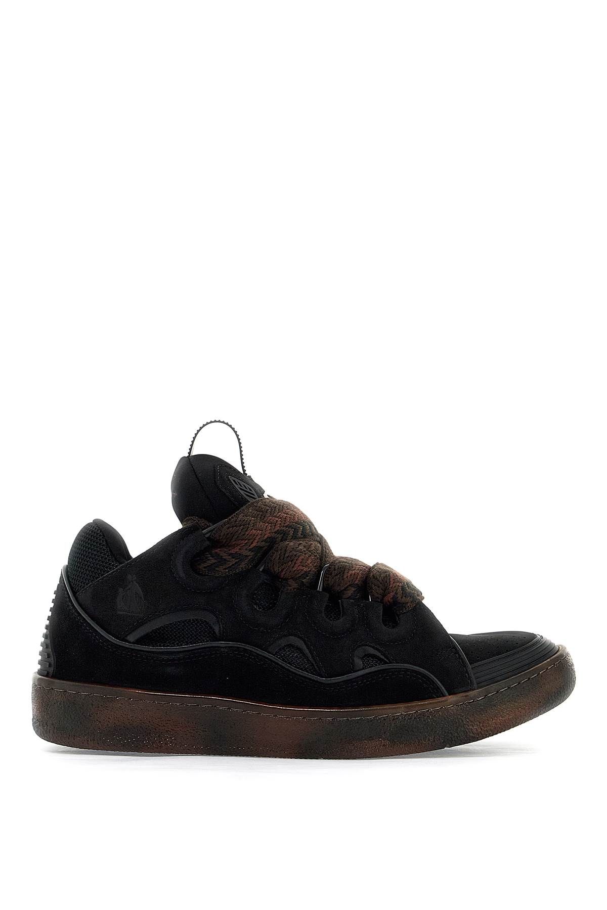 Shop Lanvin Curb Sneakers In Black