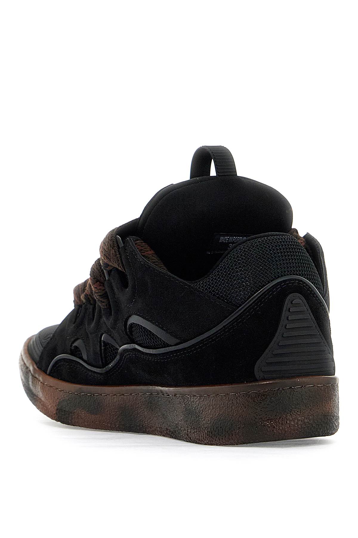 Shop Lanvin Curb Sneakers In Black