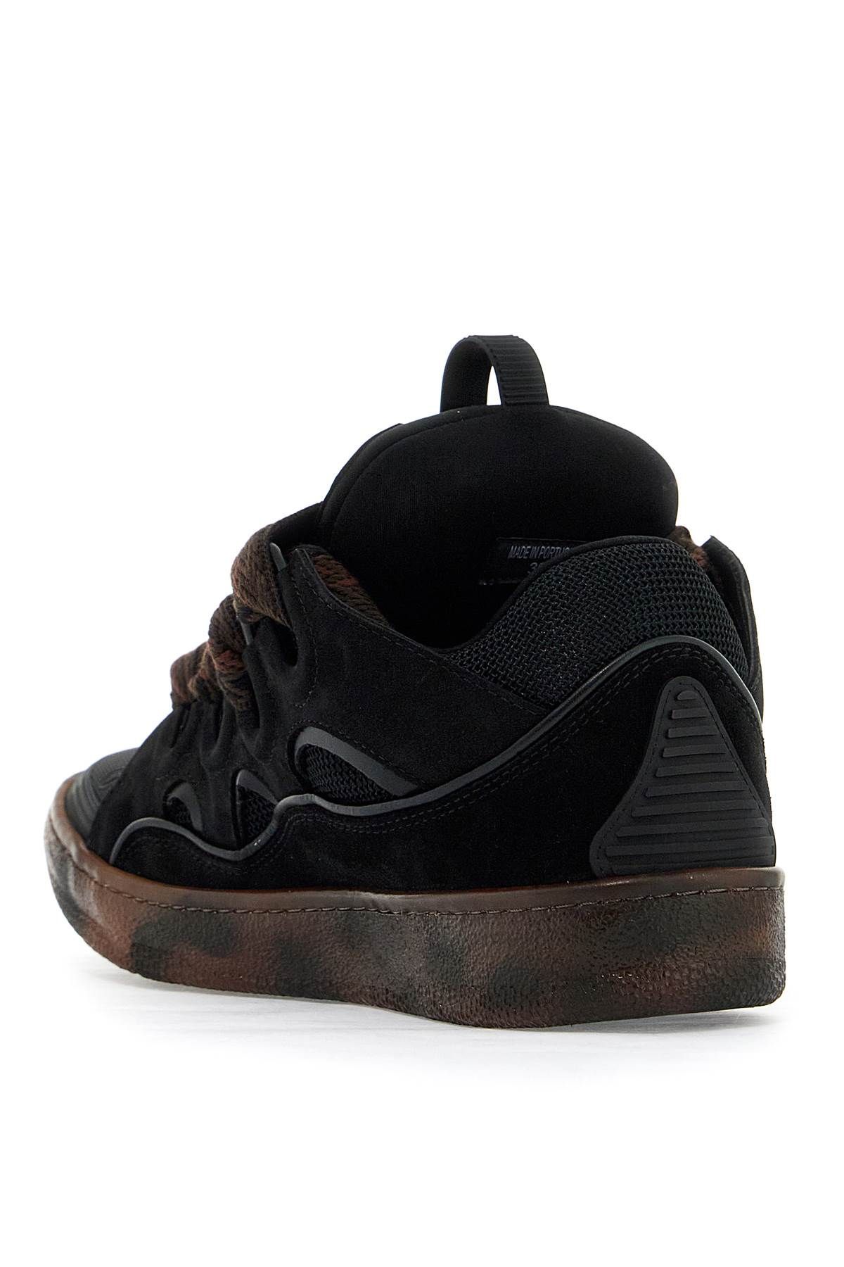 Shop Lanvin Curb Sneakers In Black