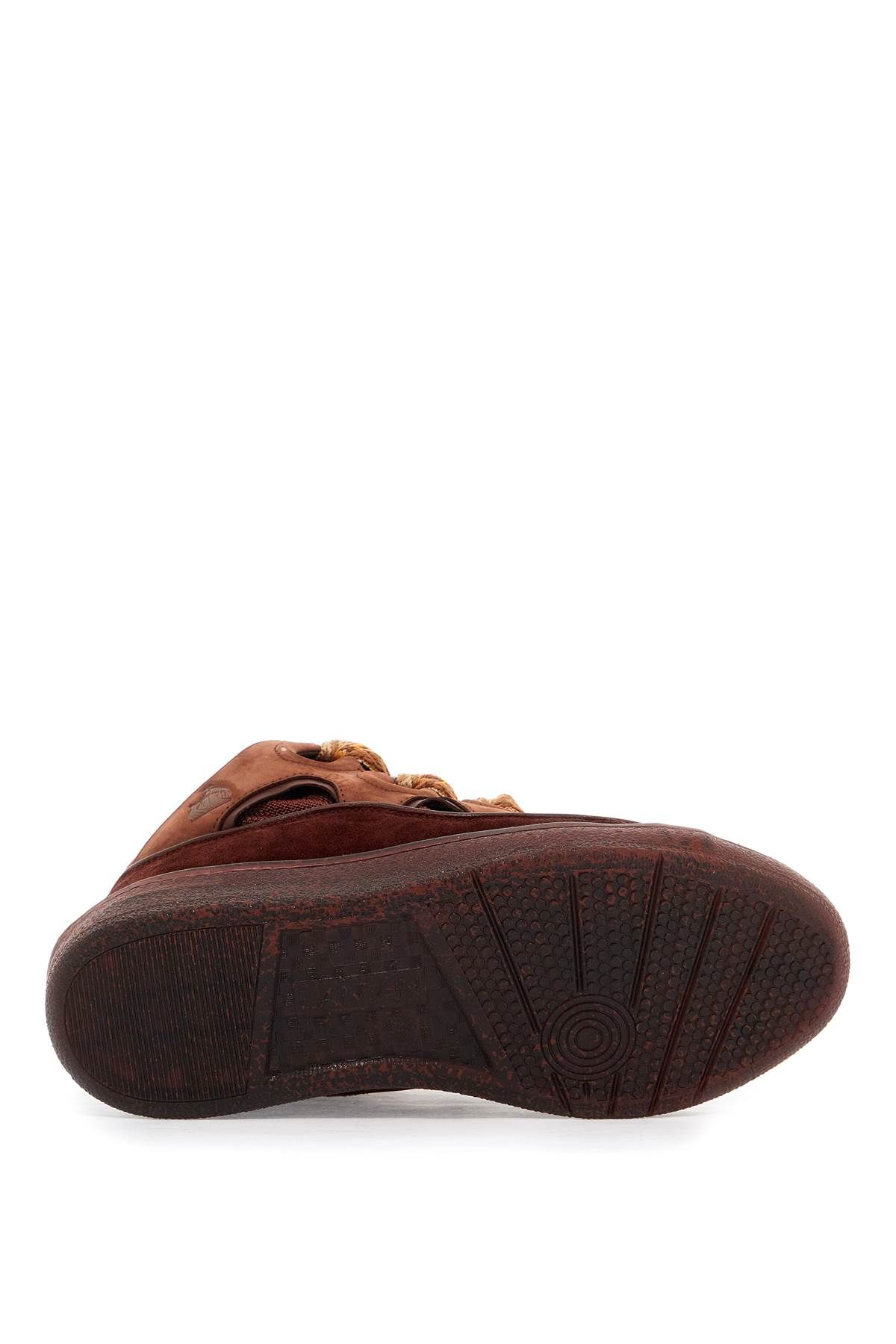 Shop Lanvin Curb Sneakers In Brown