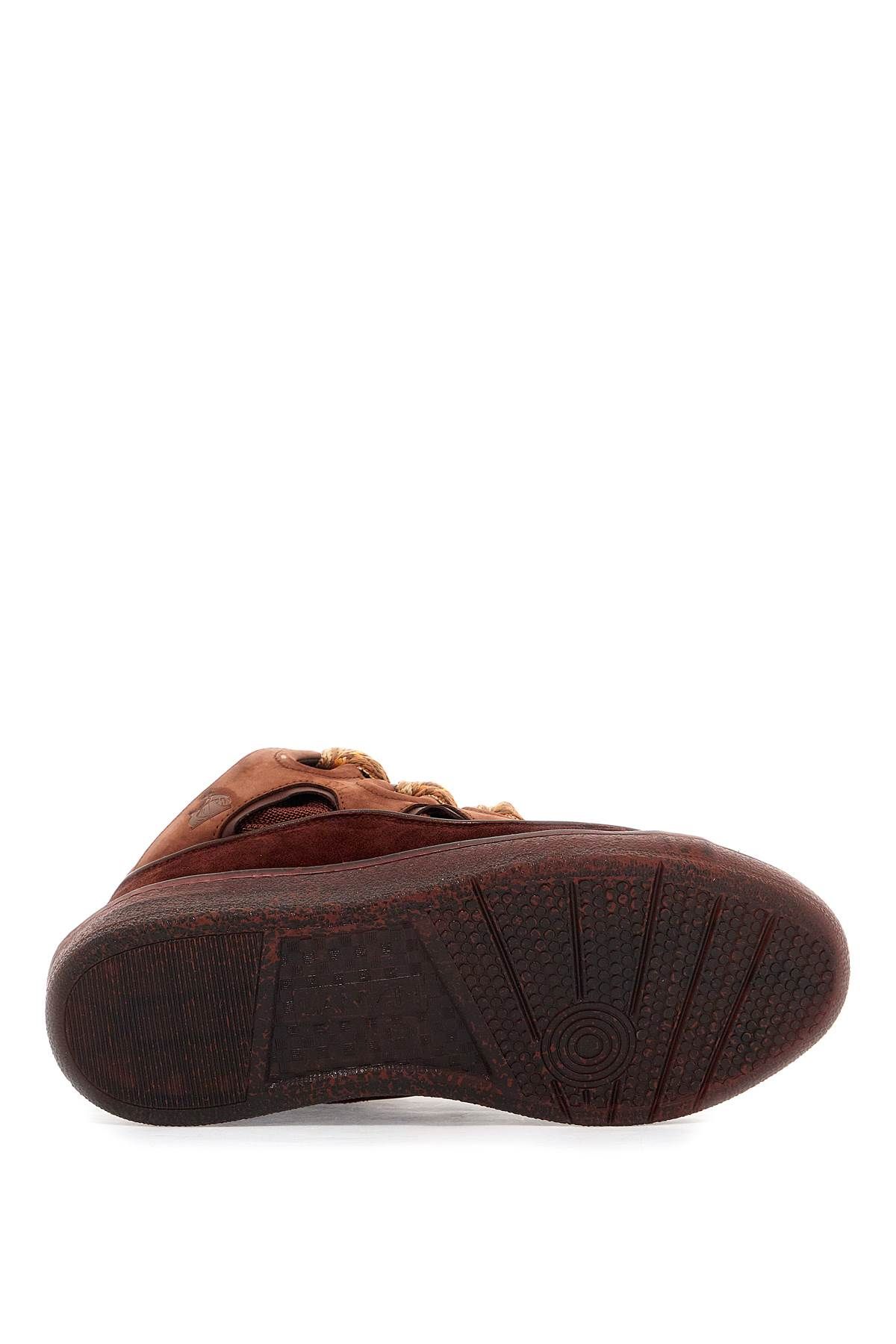 Shop Lanvin Curb Sneakers In Brown