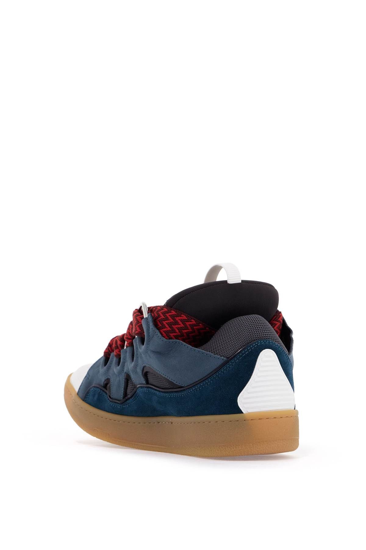 Shop Lanvin Curb Sneakers In Blue