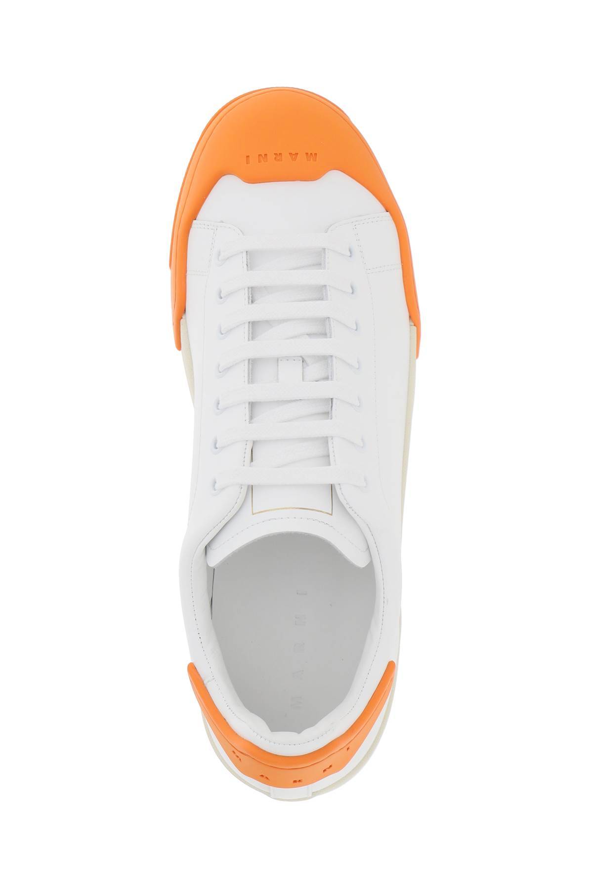 Shop Marni Dada Bumper Sne In Orange,white