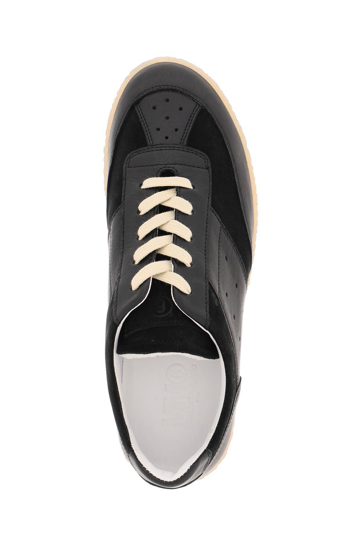 Shop Mm6 Maison Margiela 'replica' Sneakers In Black