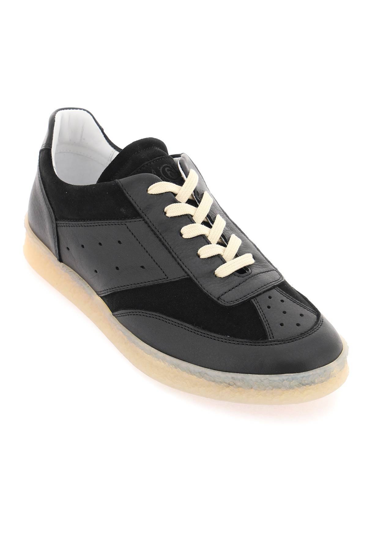 Shop Mm6 Maison Margiela 'replica' Sneakers In Black