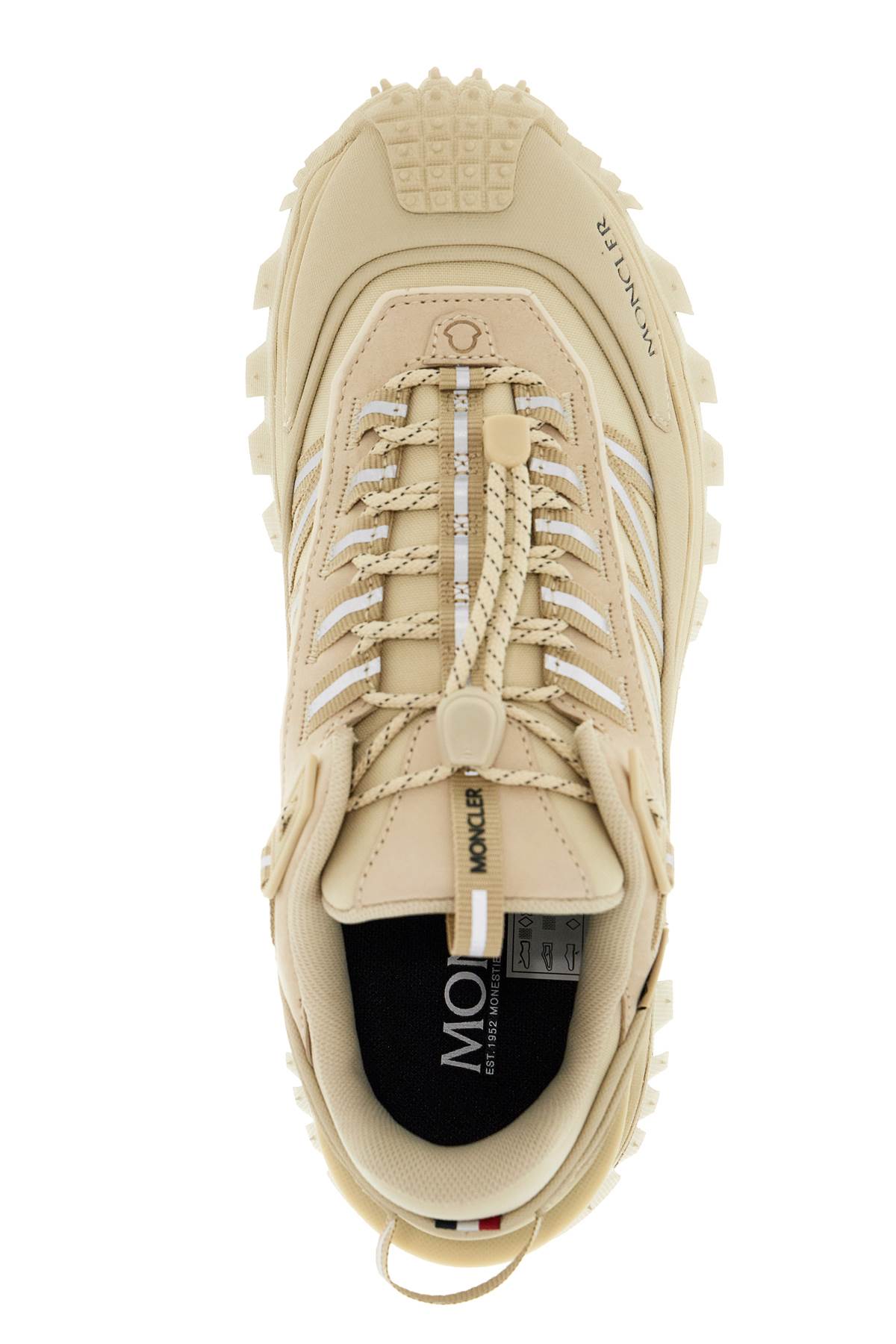 Shop Moncler Trailgrip Gtx Sneakers In Neutro