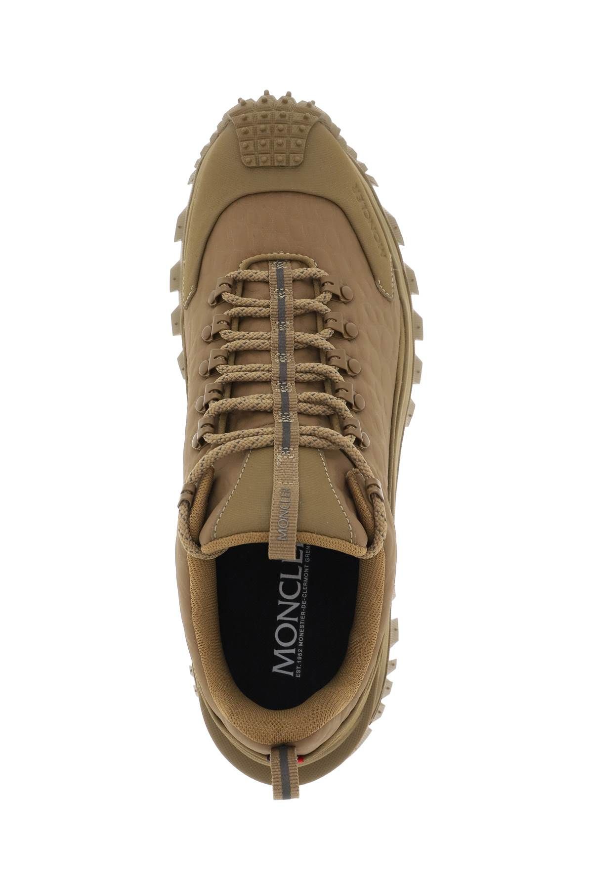 Shop Moncler X Roc Nation By Jay-z Trailgrip Low-top Sneakers In Embossed Nylon In Khaki