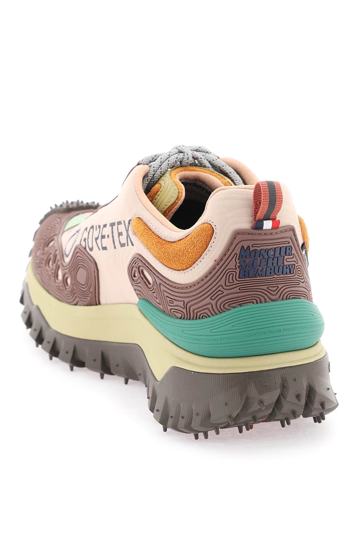 Shop Moncler X Salehe Bembury Trailgrip Grain Sneakers By Salehe Bembury In Multicolor