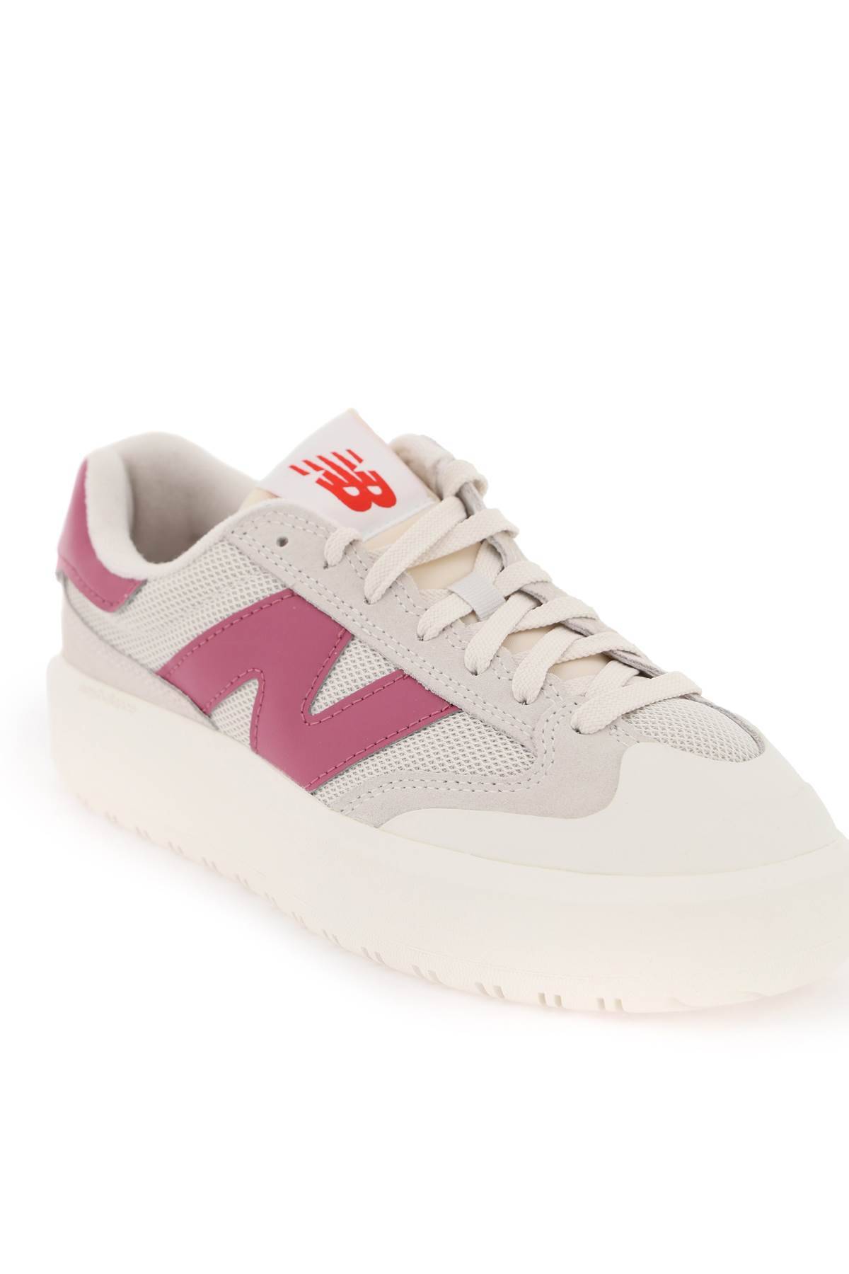 Shop New Balance Ct302 Sneakers In Beige,pink