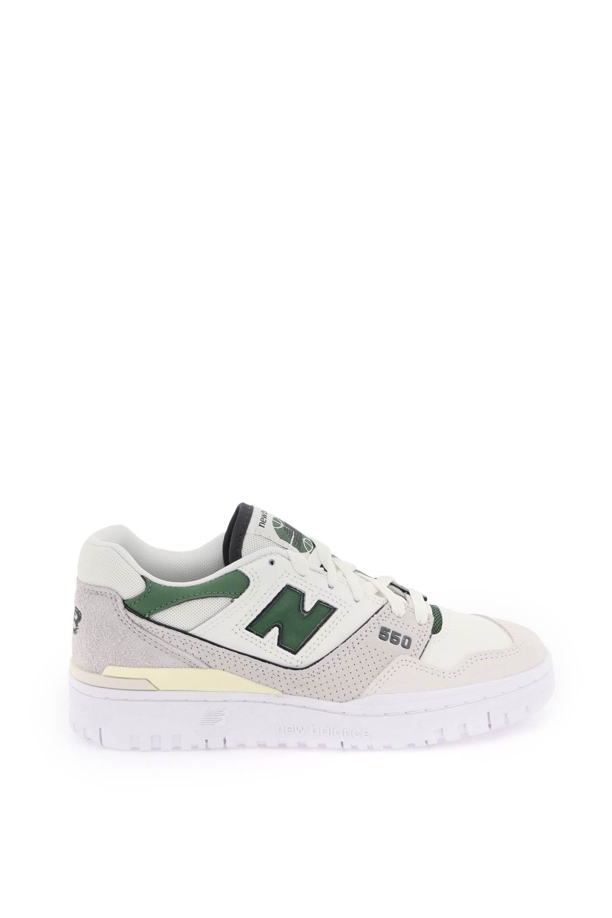 New Balance 550 Sneakers In Beige,white,green