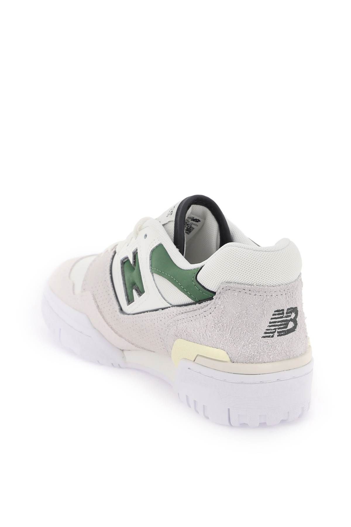 Shop New Balance 550 Sneakers In Beige,white,green