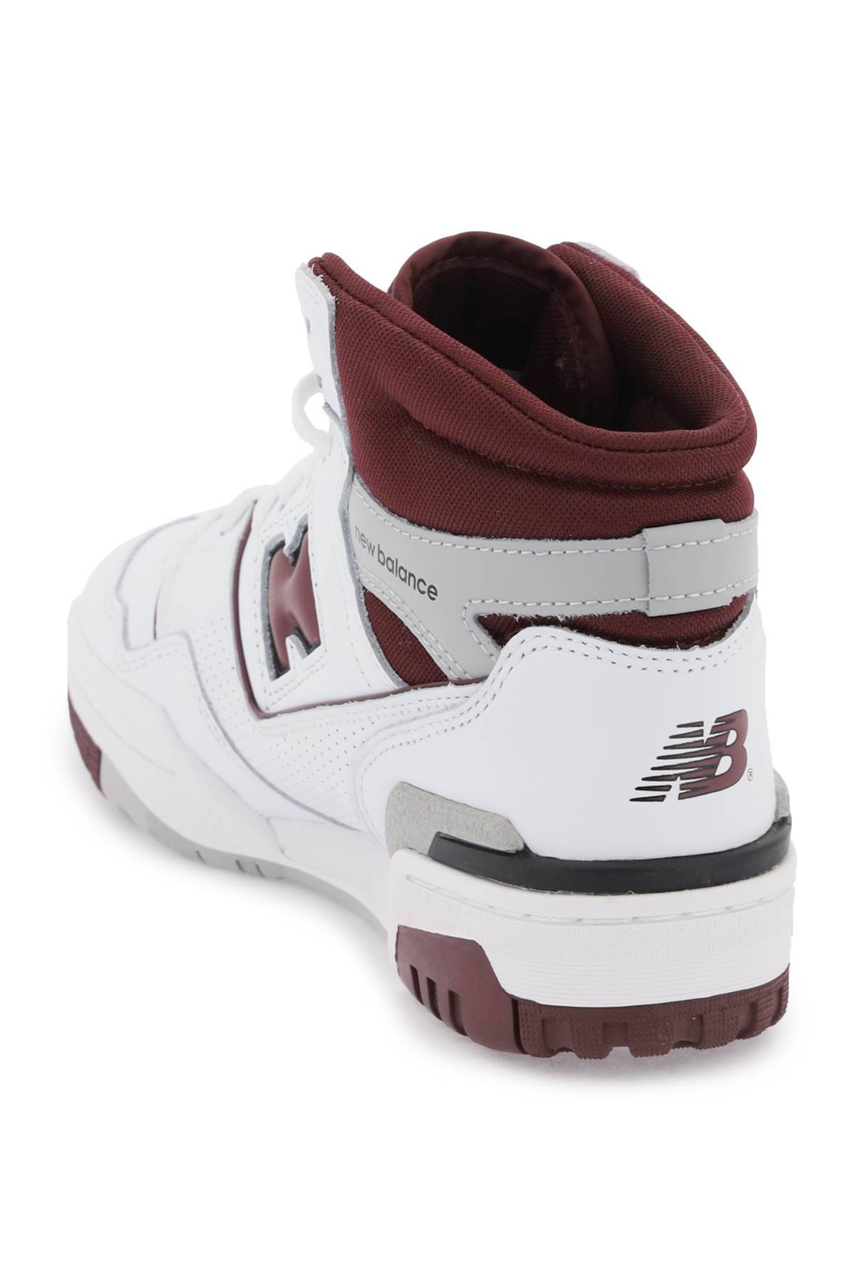Shop New Balance 650 Sneakers In White,red
