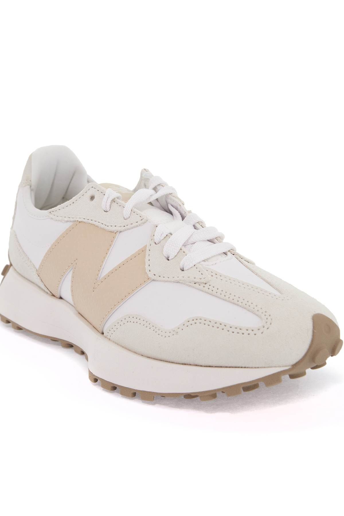 Shop New Balance 327 Sneakers In White